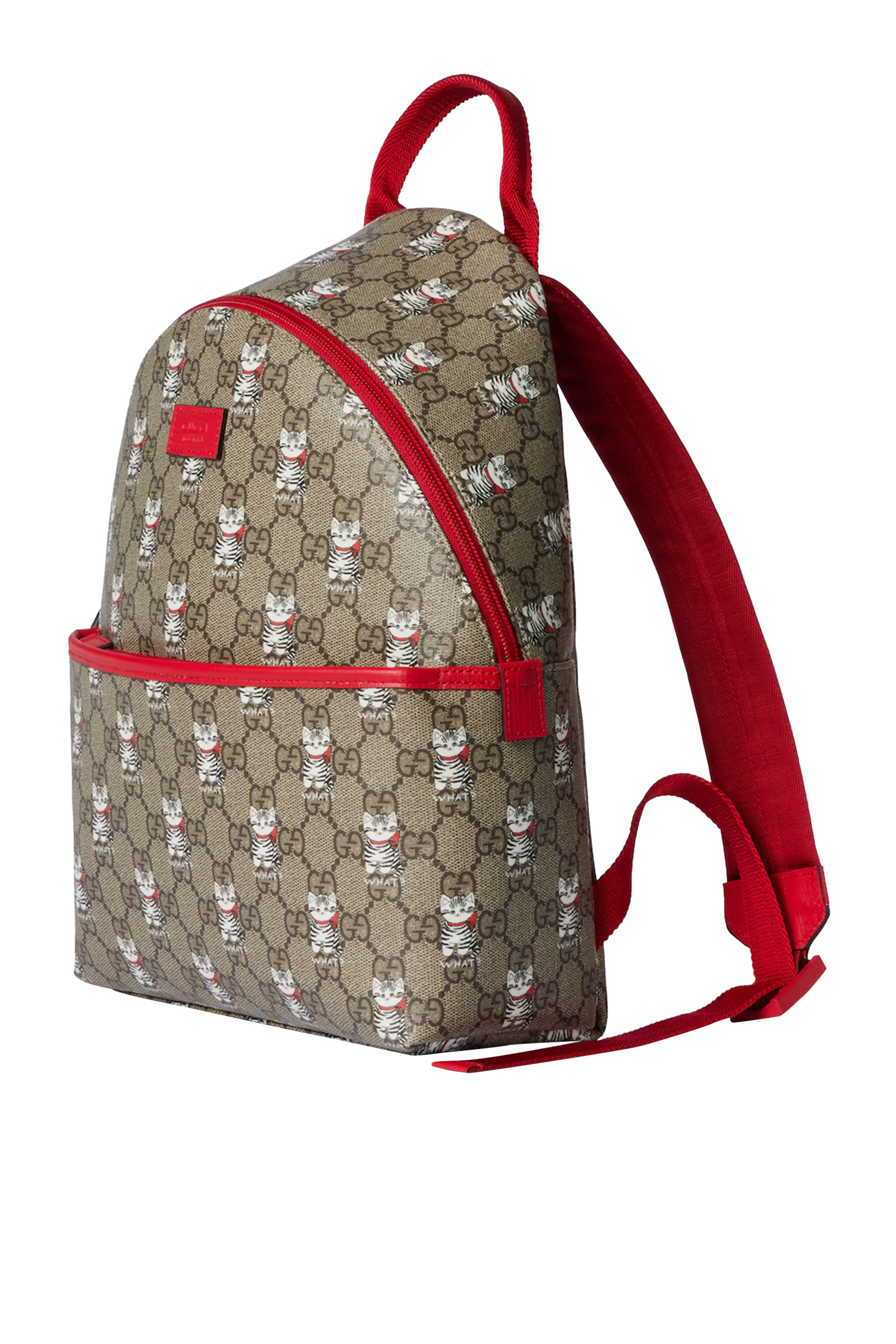 حقيبة ظهر بنقشة حرفي شعار الماركة للأطفال