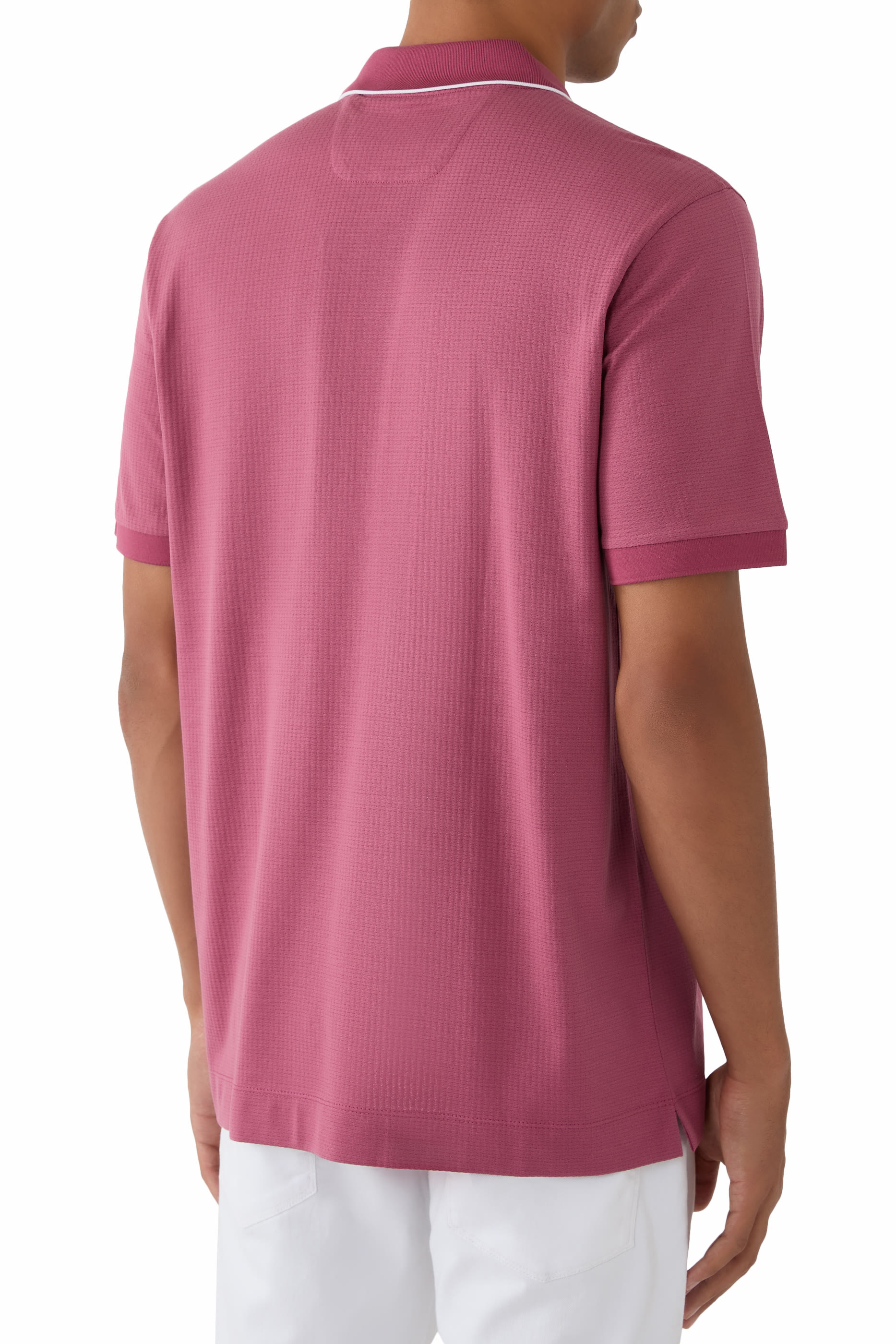 قميص بولو قطن وحرير