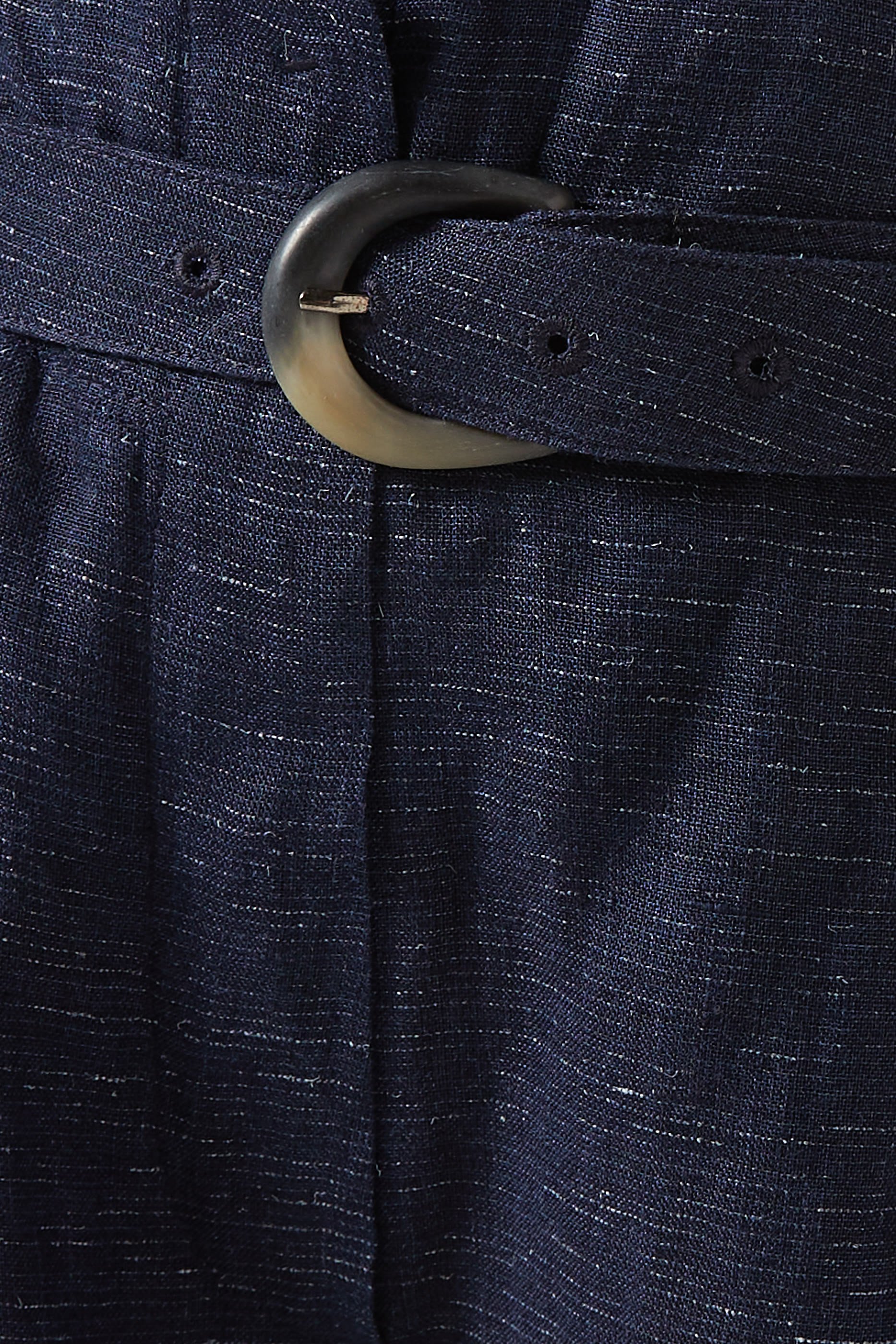 بنطال بقصة ساق مستقيمة وحزام