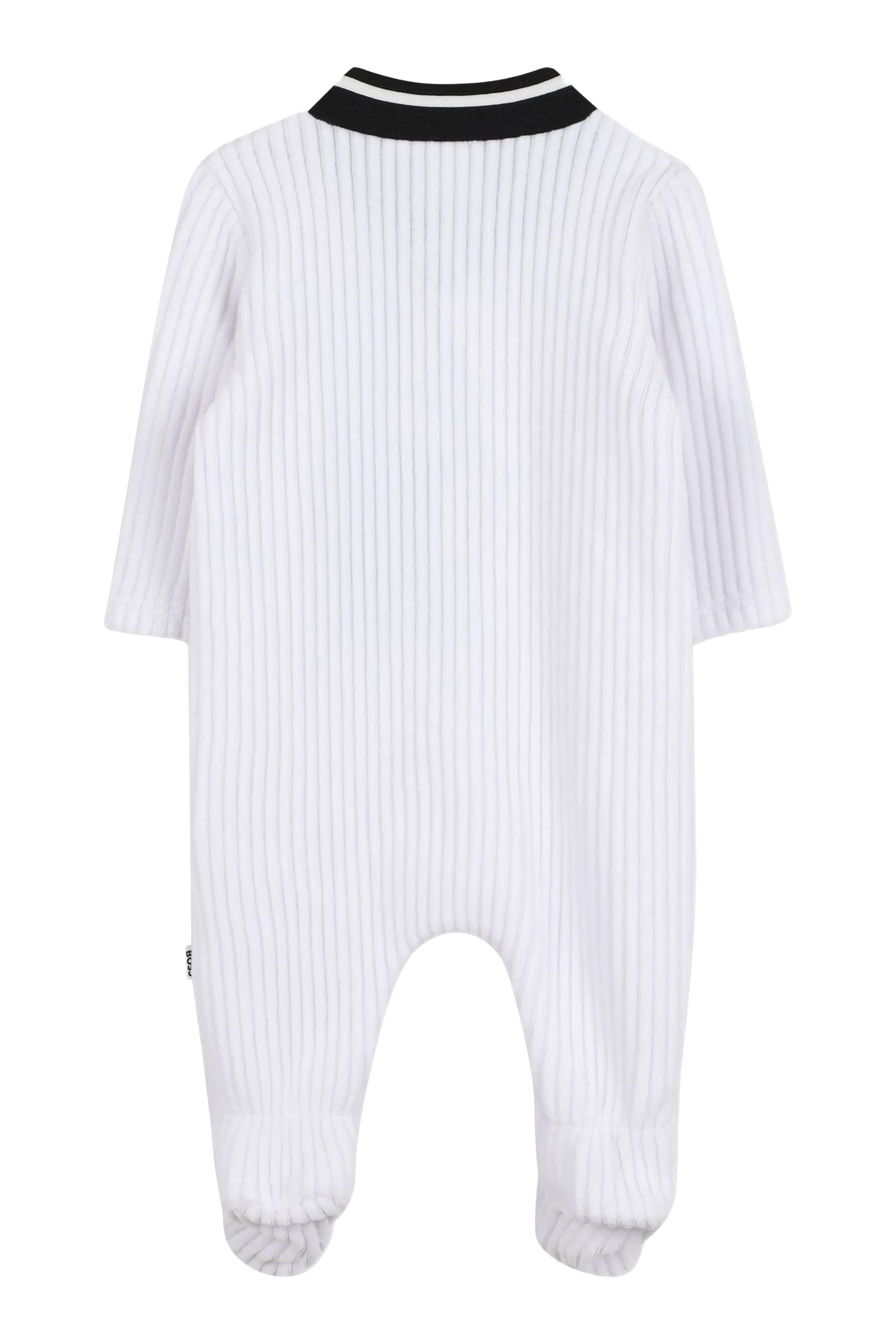 طقم هدايا بيجامة مزينة برقعة شعار الماركة وقبعة للأطفال