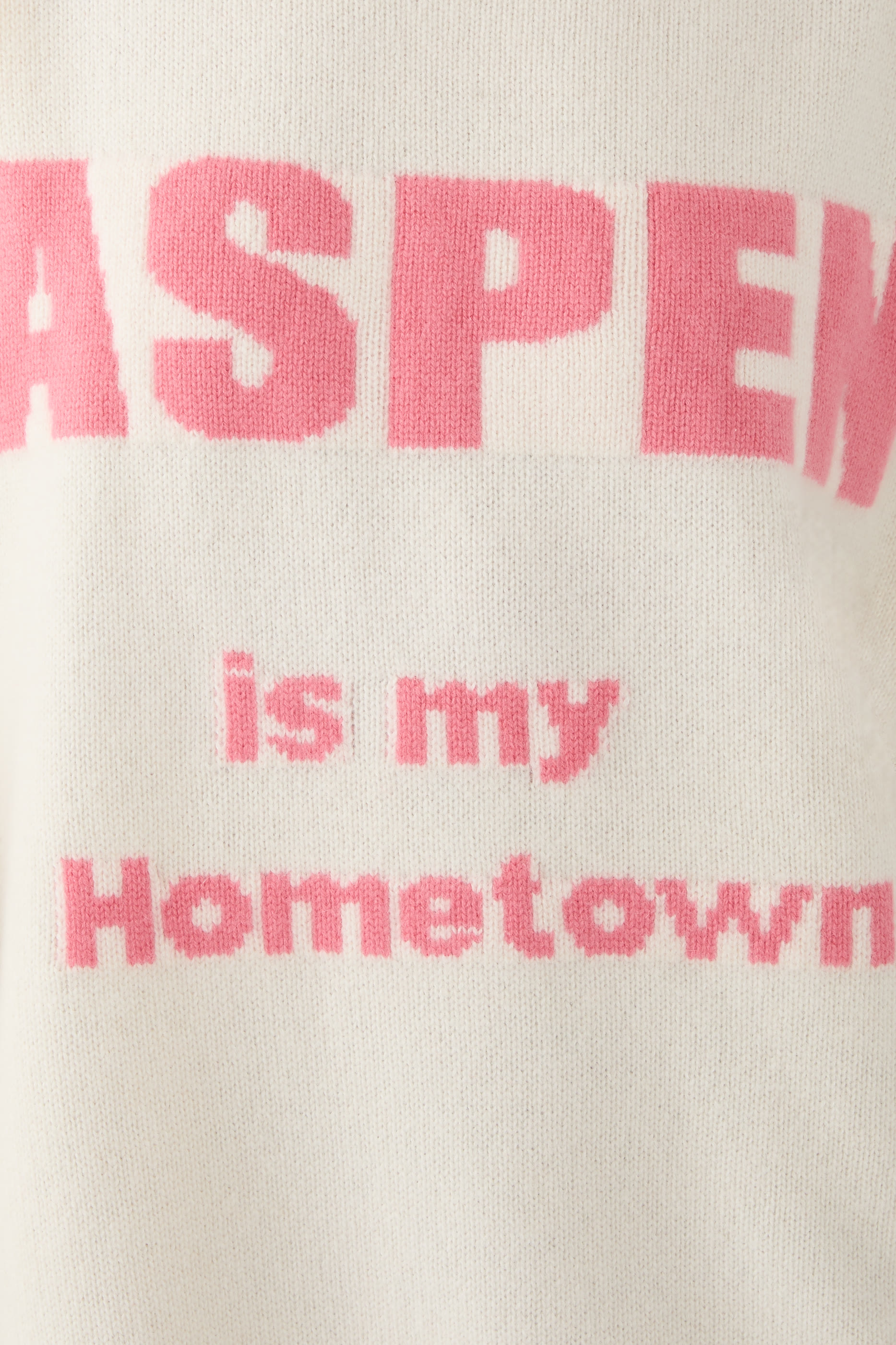 سترة منسوجة بنقشة آسبن ايز ماي هوم تاون