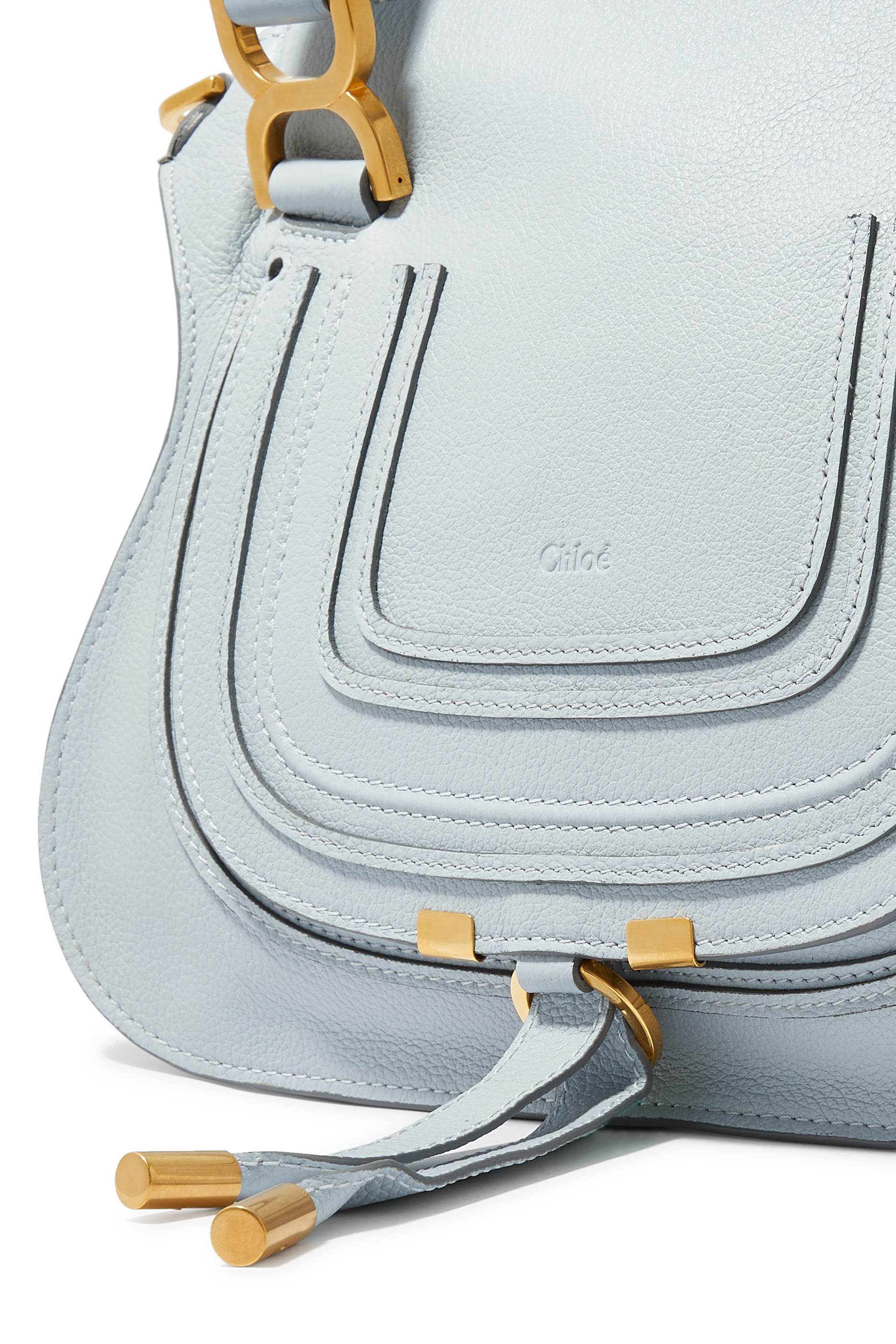 حقيبة كتف مارسي صغيرة جلد بارز الملمس