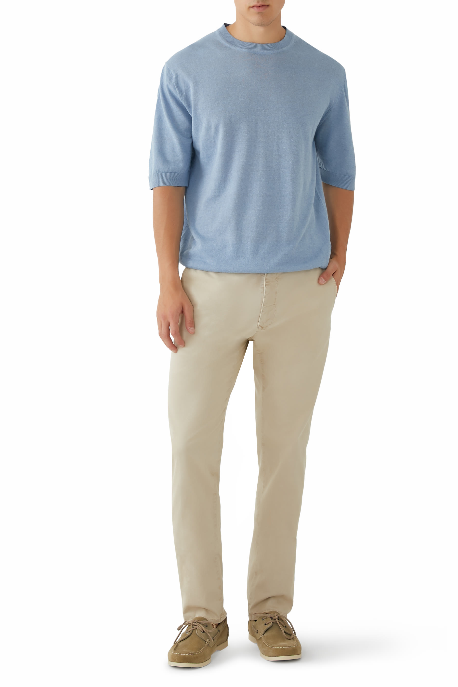 بنطال انكوتكس بقصة ضيقة غبردين مطاطي