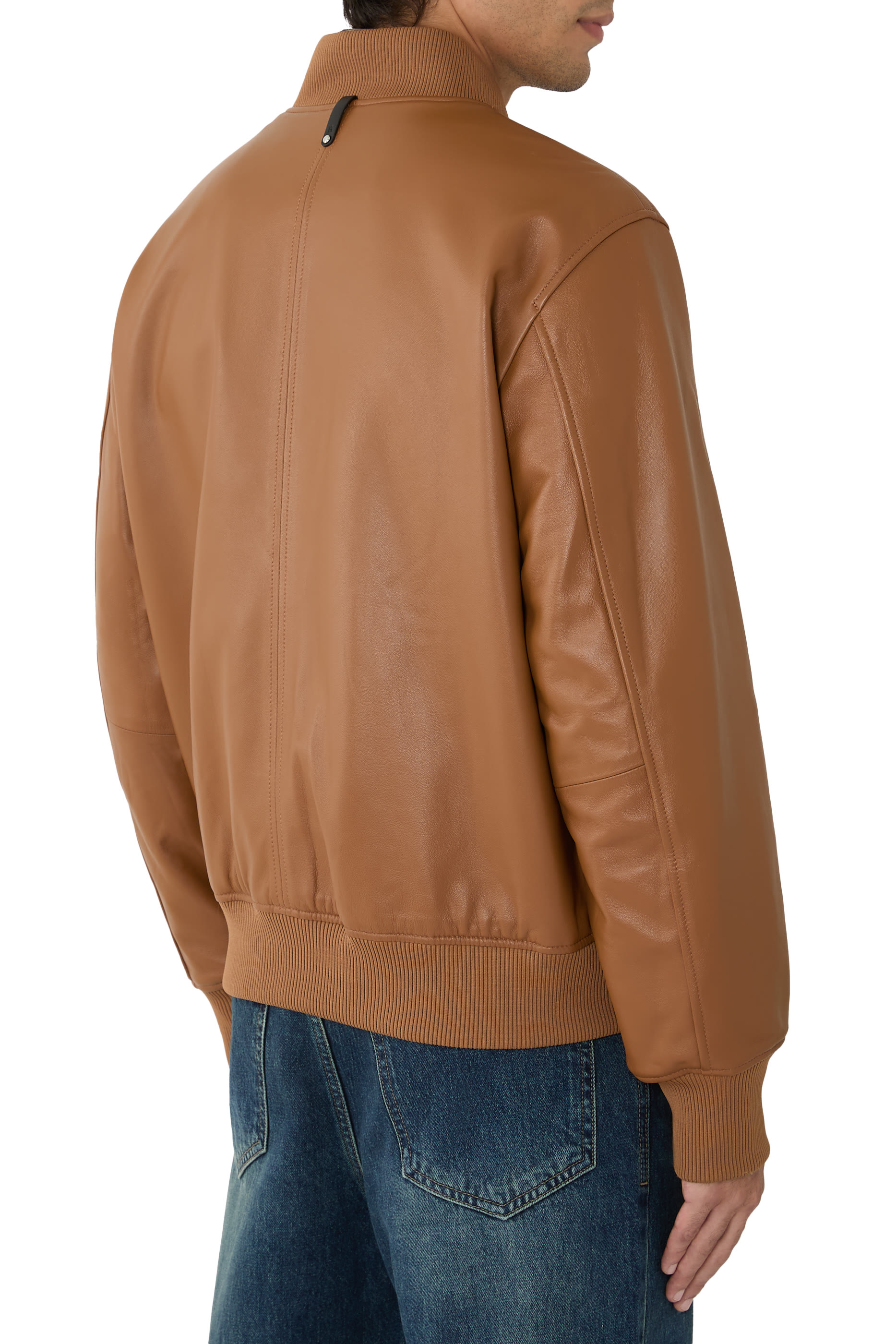 EASTON-SA 2-in-1 Reversible Leather Bomber Jacket