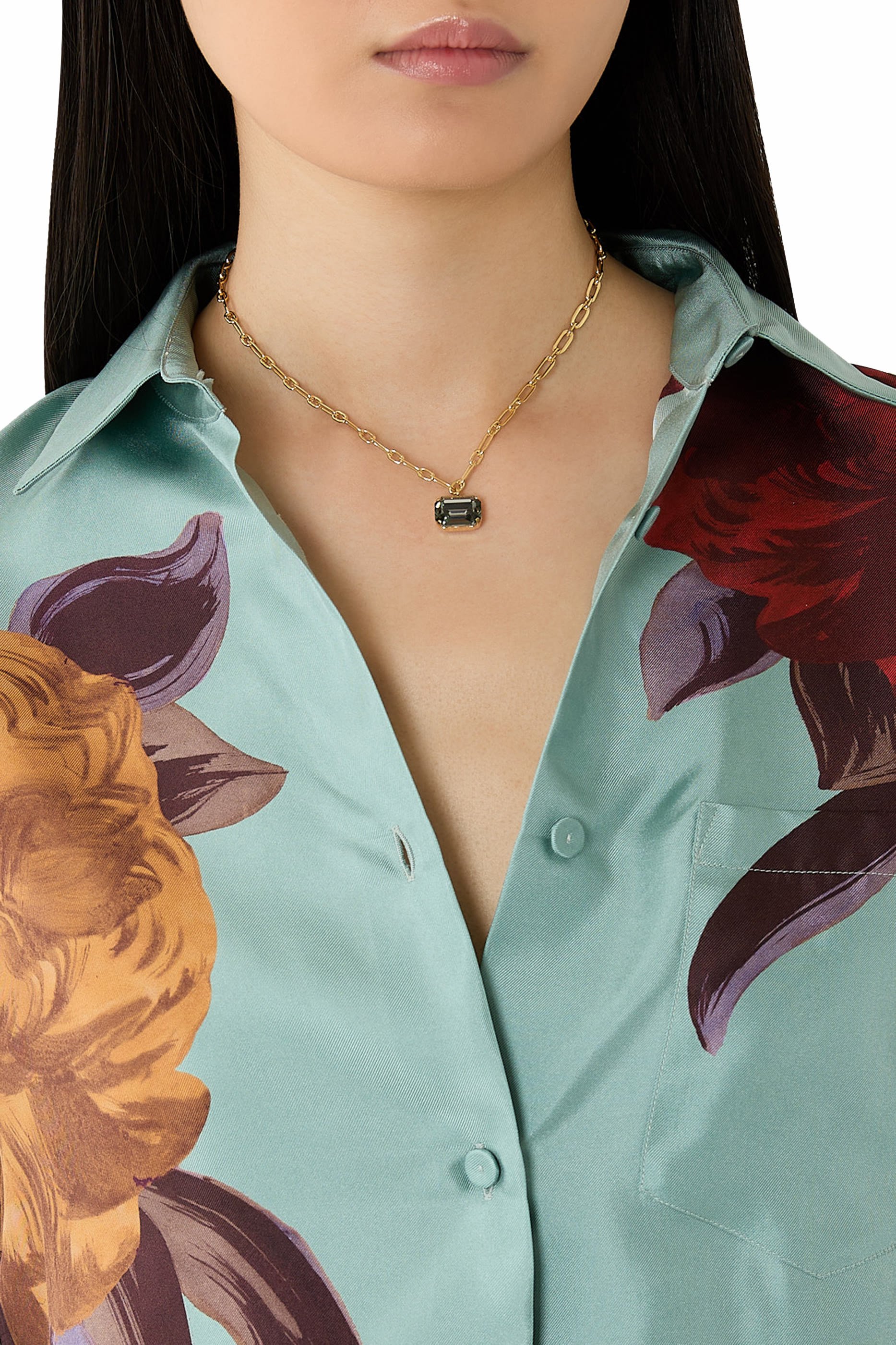 قلادة ليديا صغيرة، نحاس مطلي بذهب عيار 18