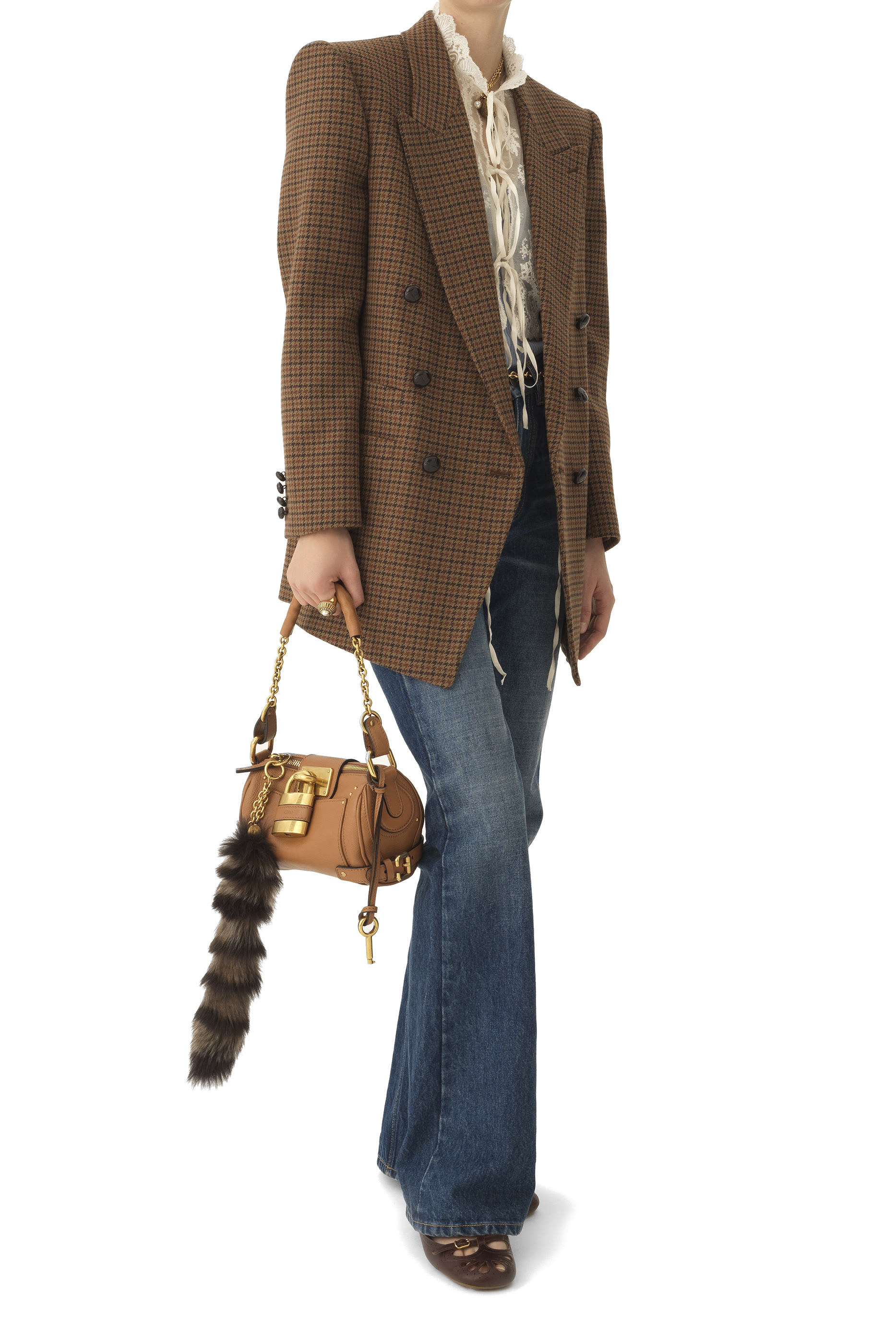 حقيبة بادينغتون صغيرة بحمالة سلسلة جلد