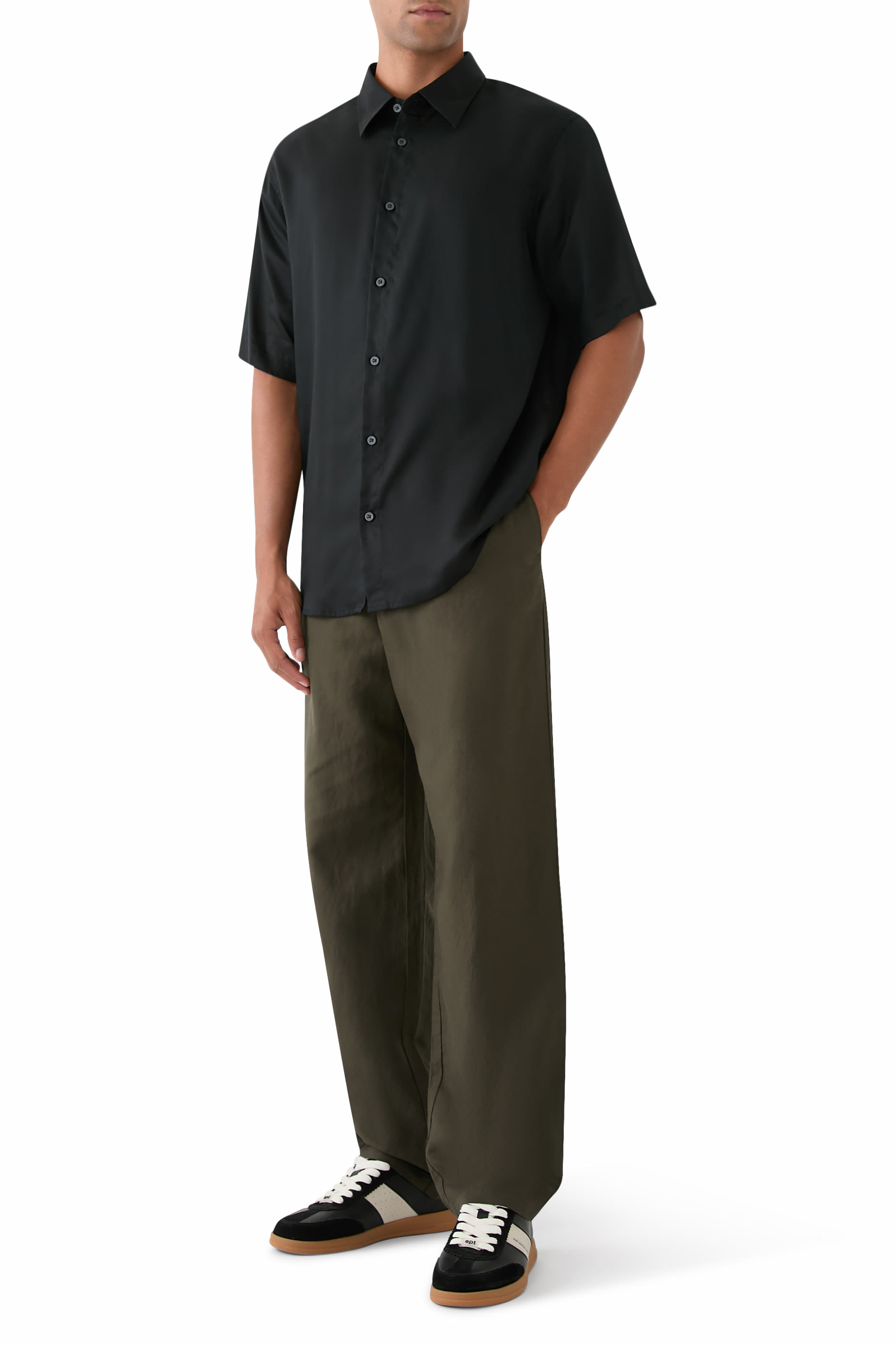 قميص بقصة عادية لايوسيل تويل