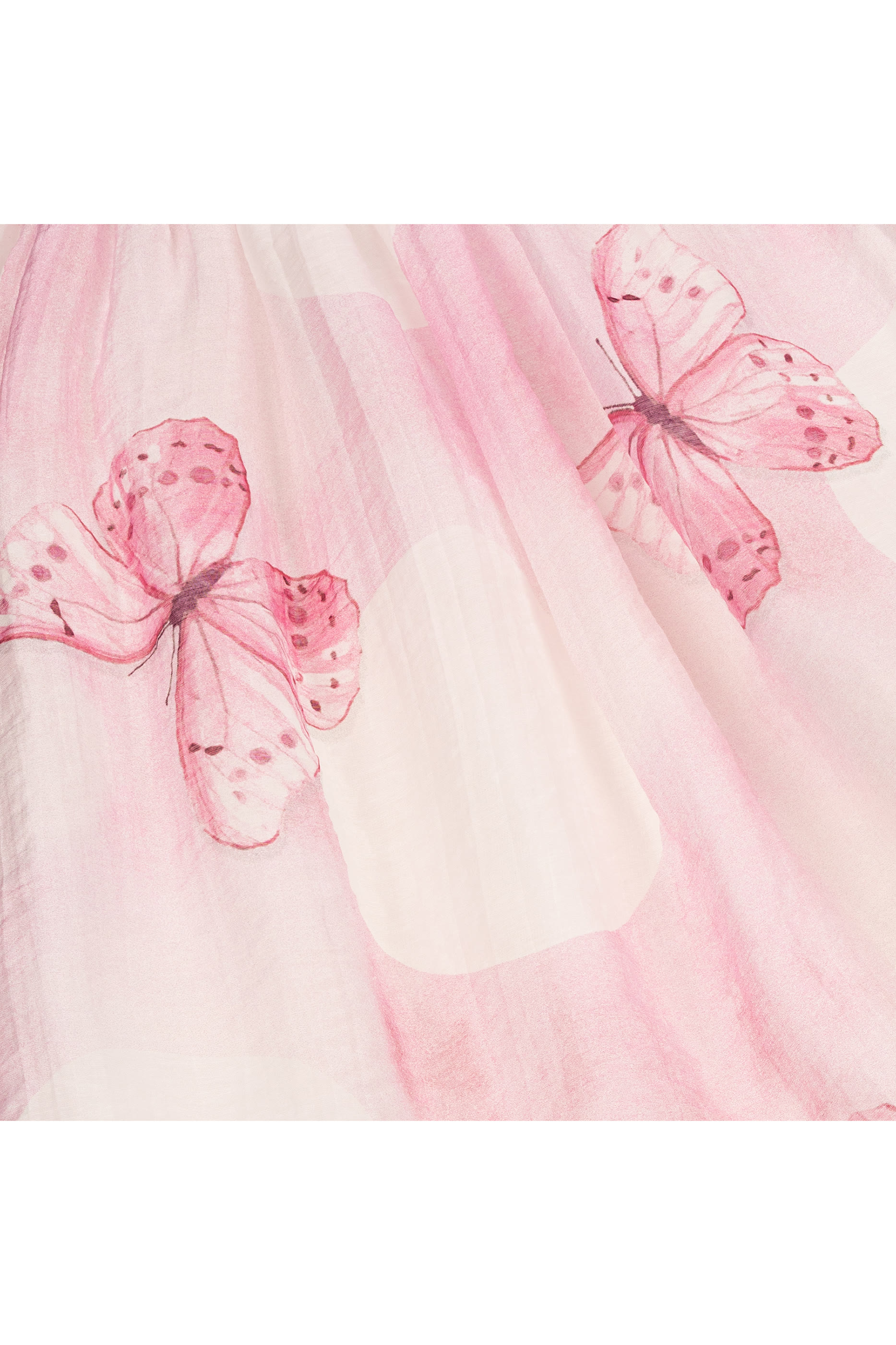 فستان  بطبعات فراشة وكشكش للأطفال