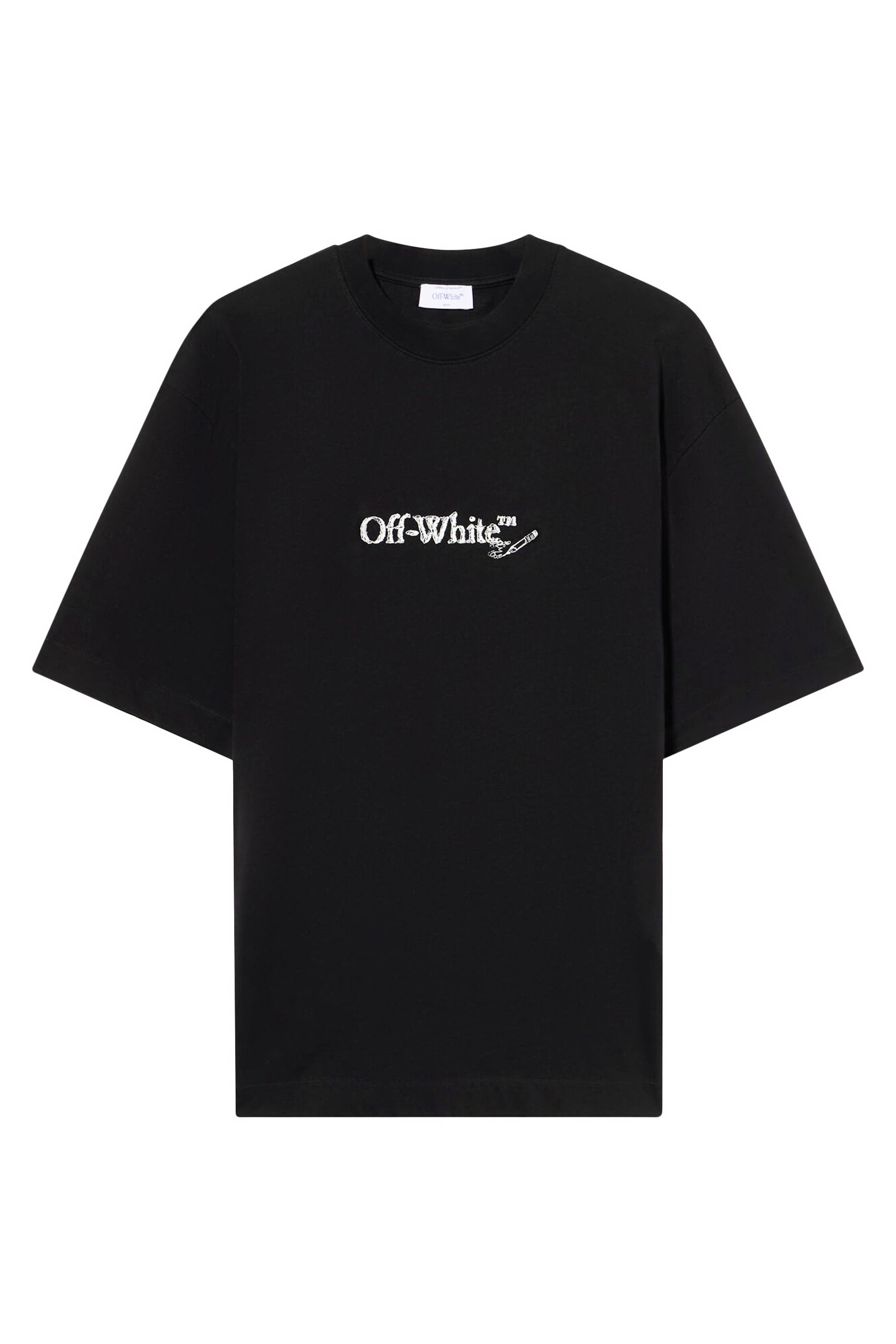 تيشيرت سكيت بنقشة أسهم وشعار الماركة بخط يدوي