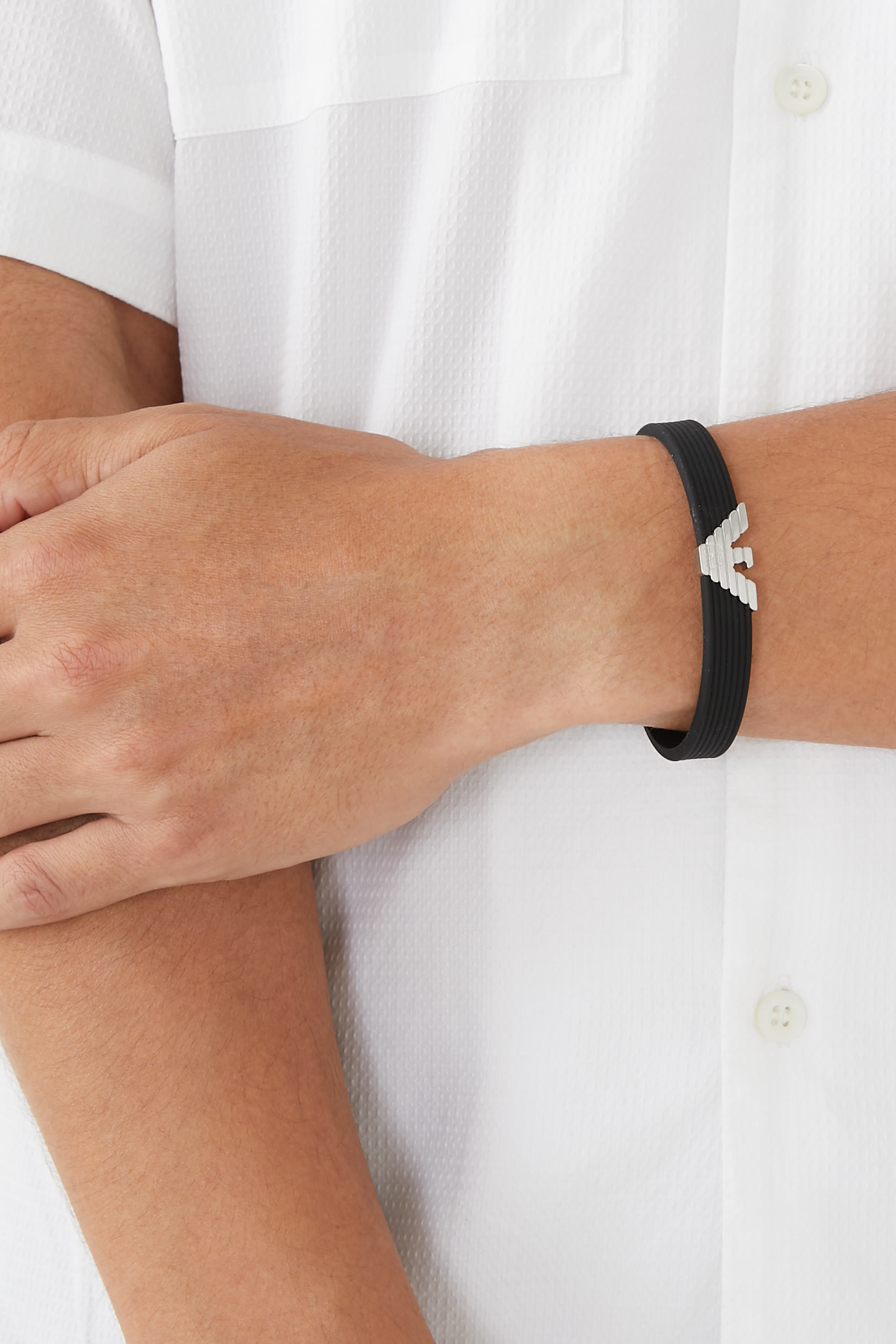 سوار بحلية شعار الماركة، سيليكون