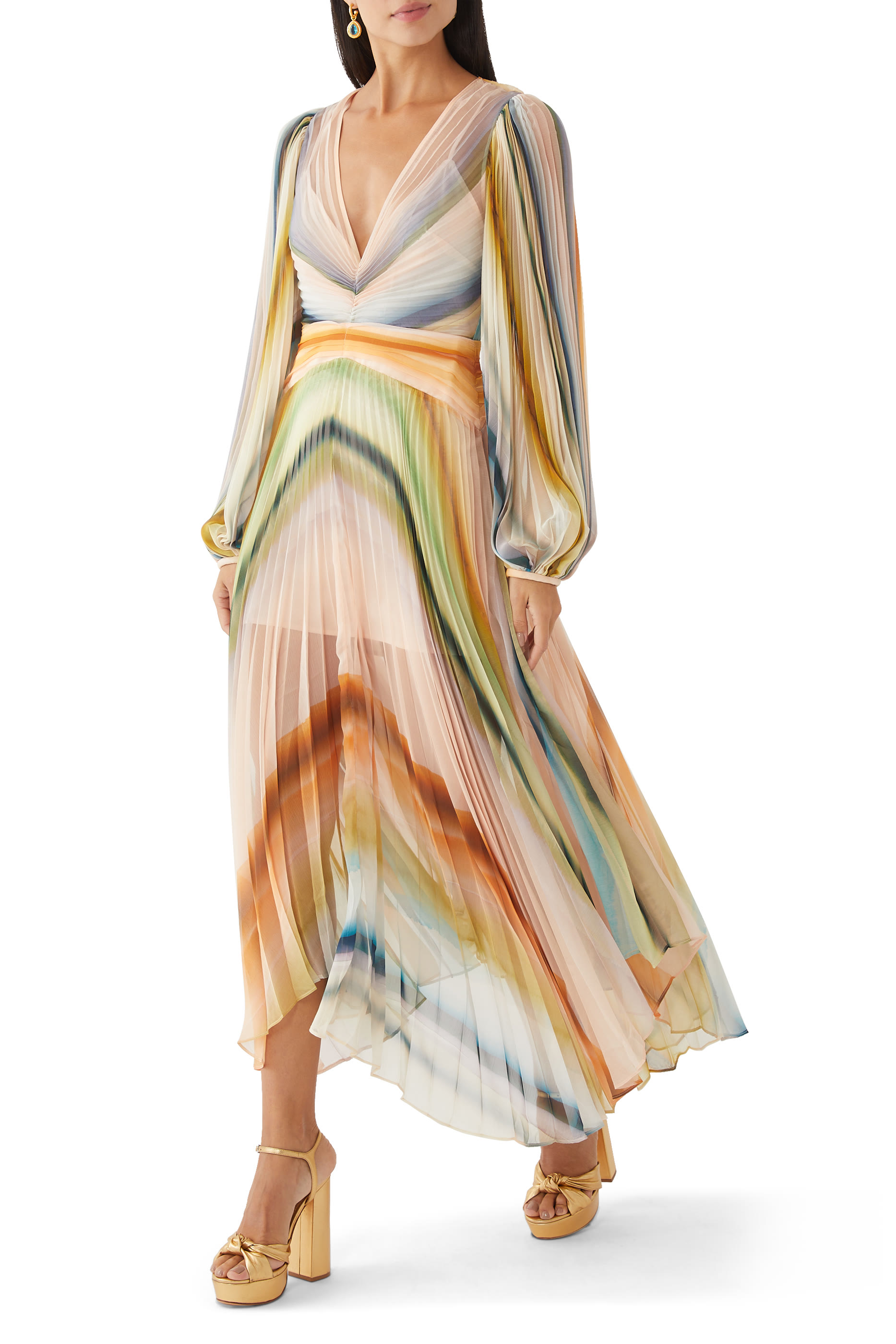 فستان أستون متوسط الطول