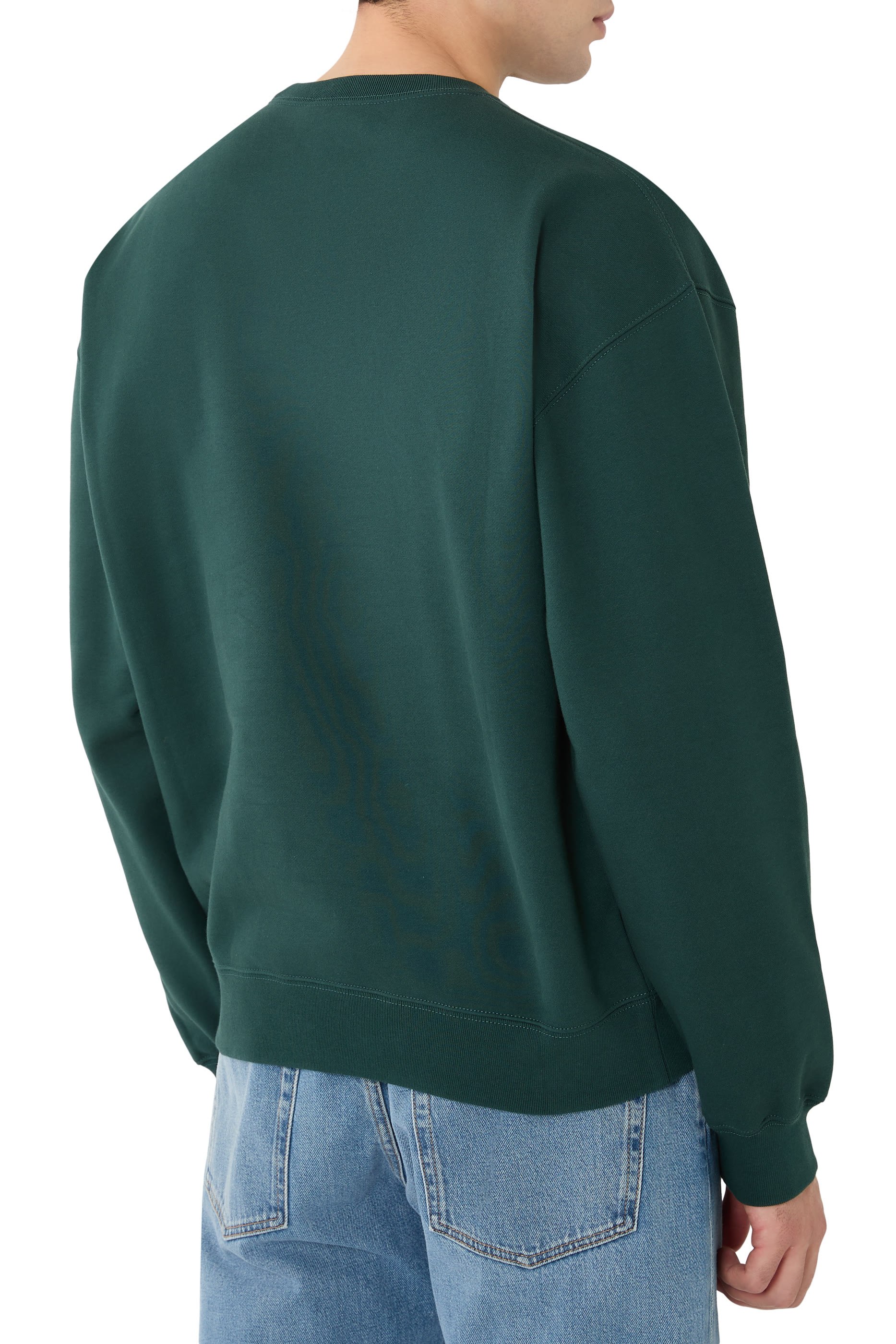 سويت شيرت بطبعة بشعار الماركة قطن جيرسيه ناعم