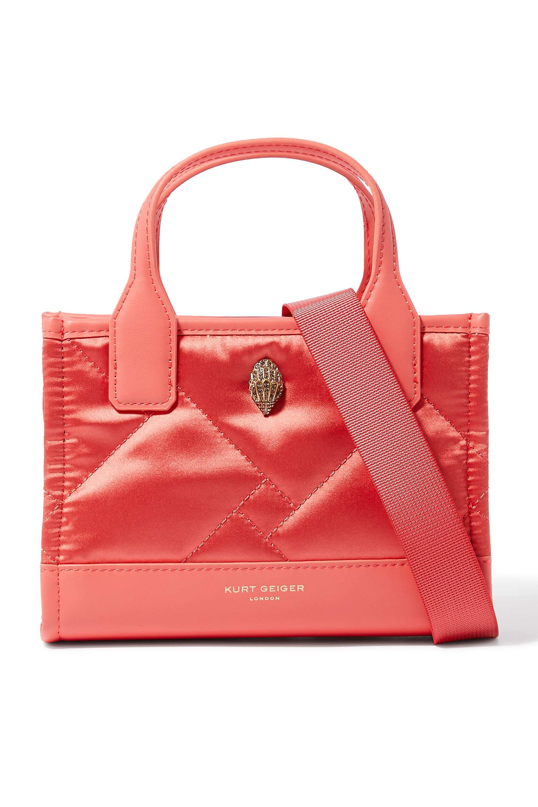 حقيبة يد بتصميم مربع مايكرو نايلون معاد تدويره