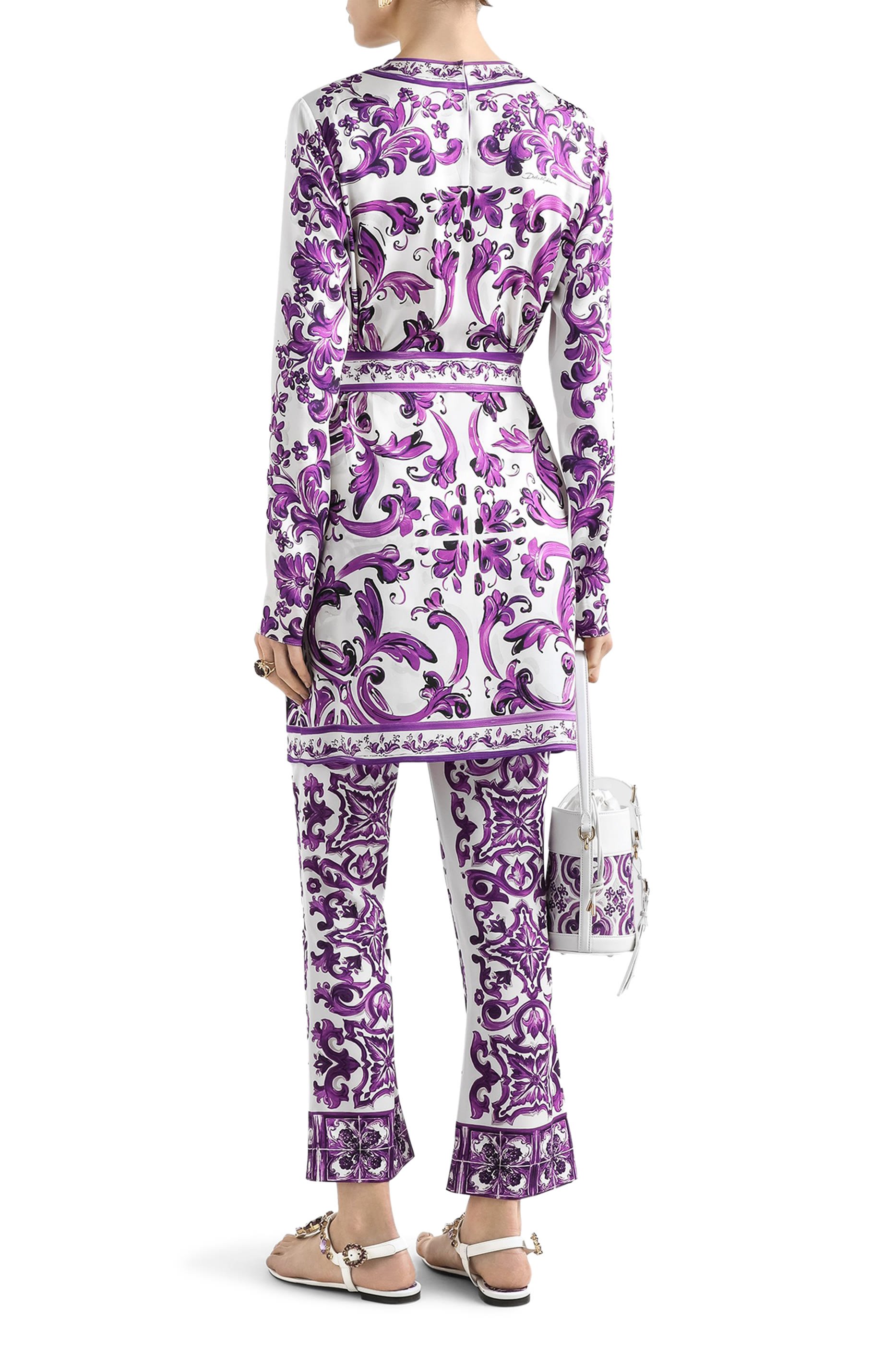 فستان بطبعة مايولكا شارموز