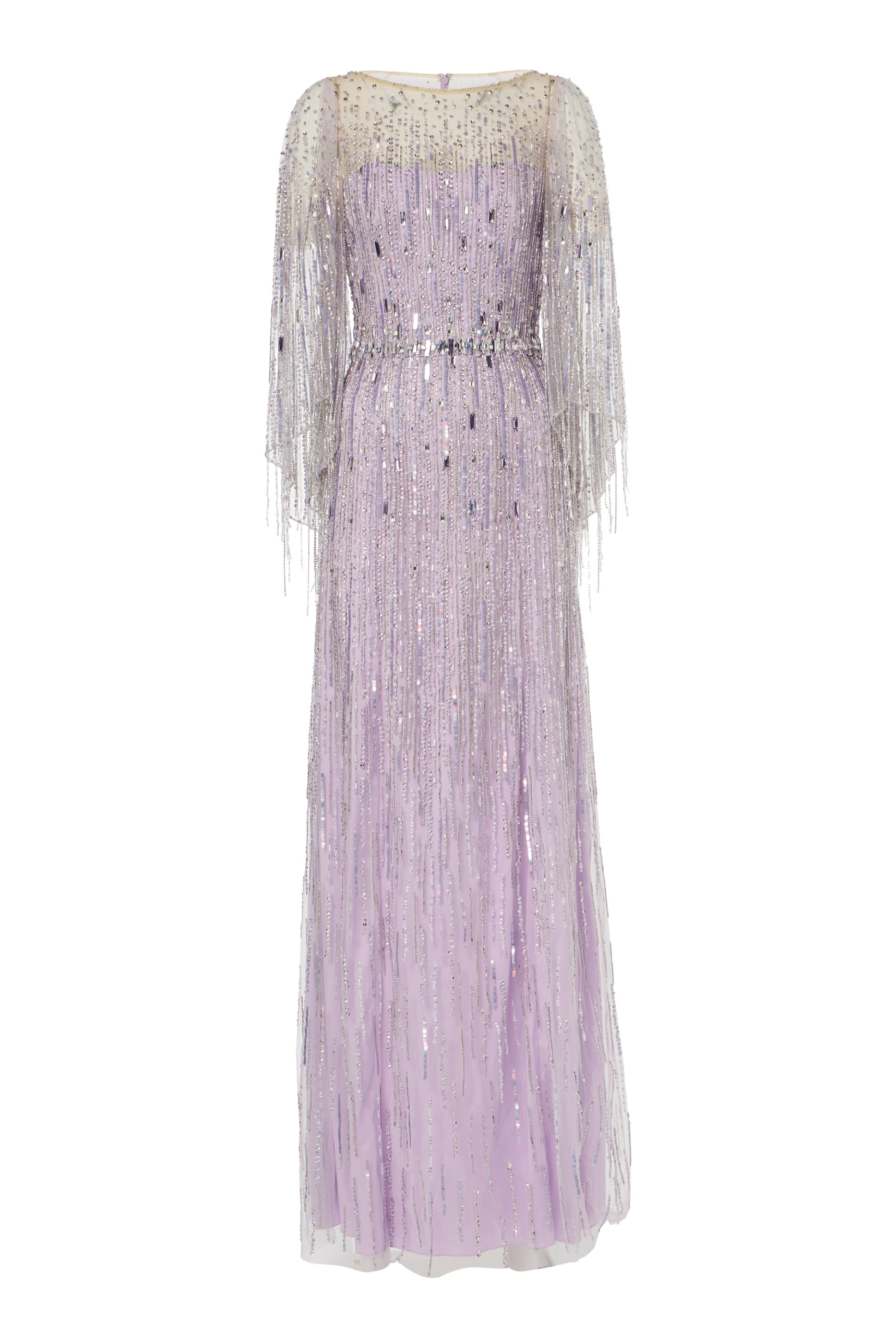 فستان سهرة رابسودي بتفاصيل زينة