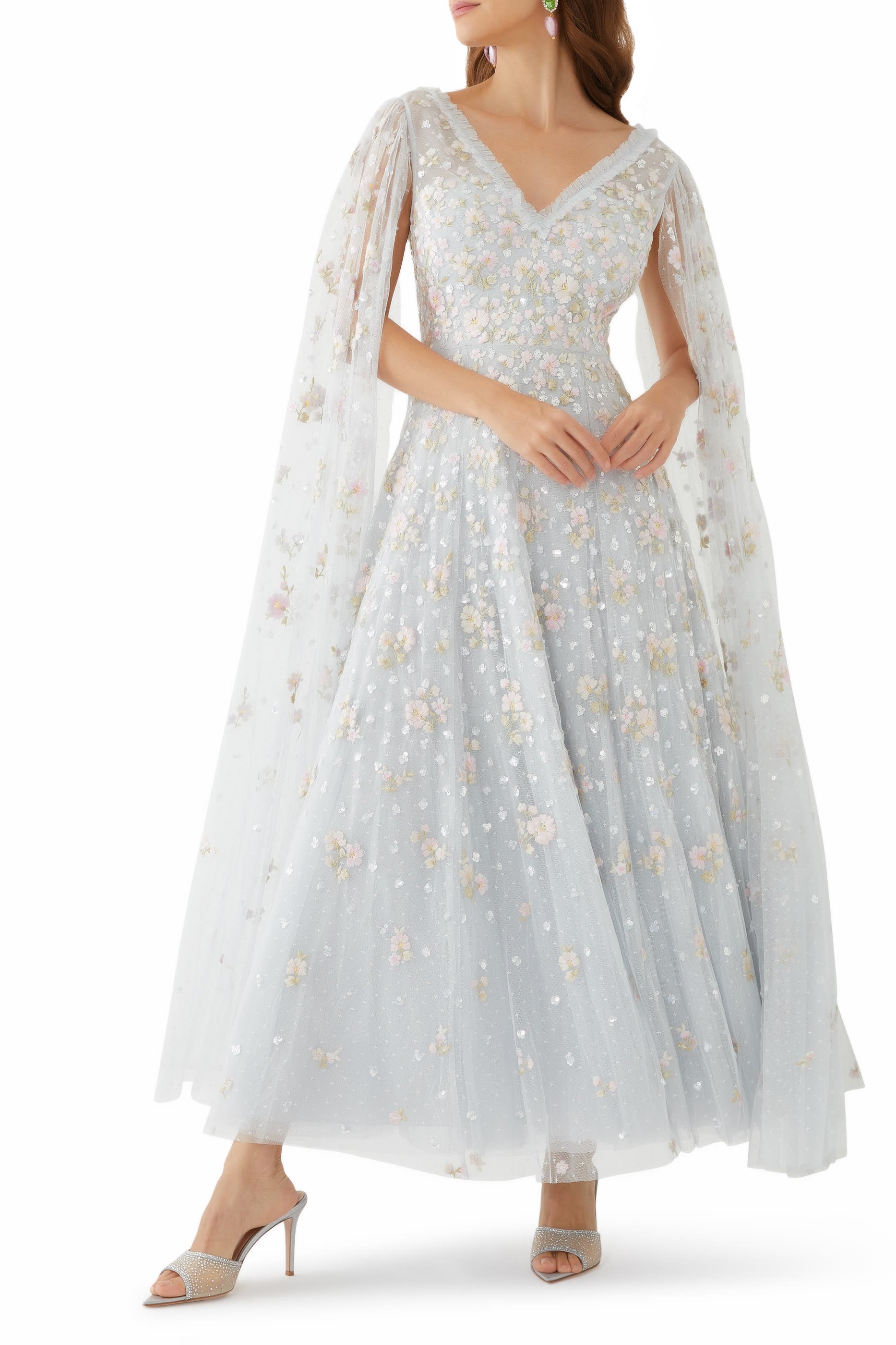 فستان سهرة داليا ديتسي بطول الكاحل