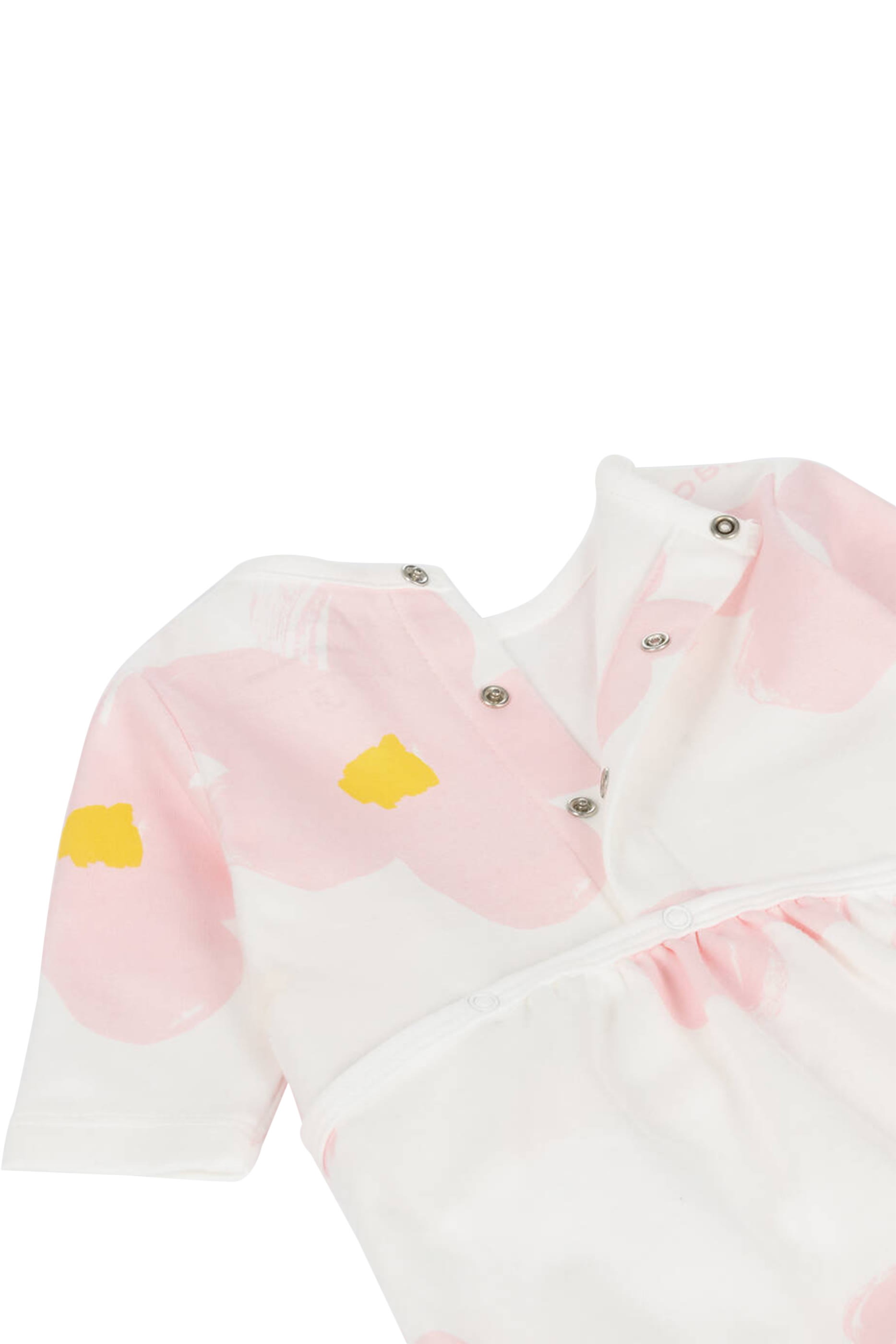 طقم بودي سوت بنقشة زهور للأطفال، 3 قطع