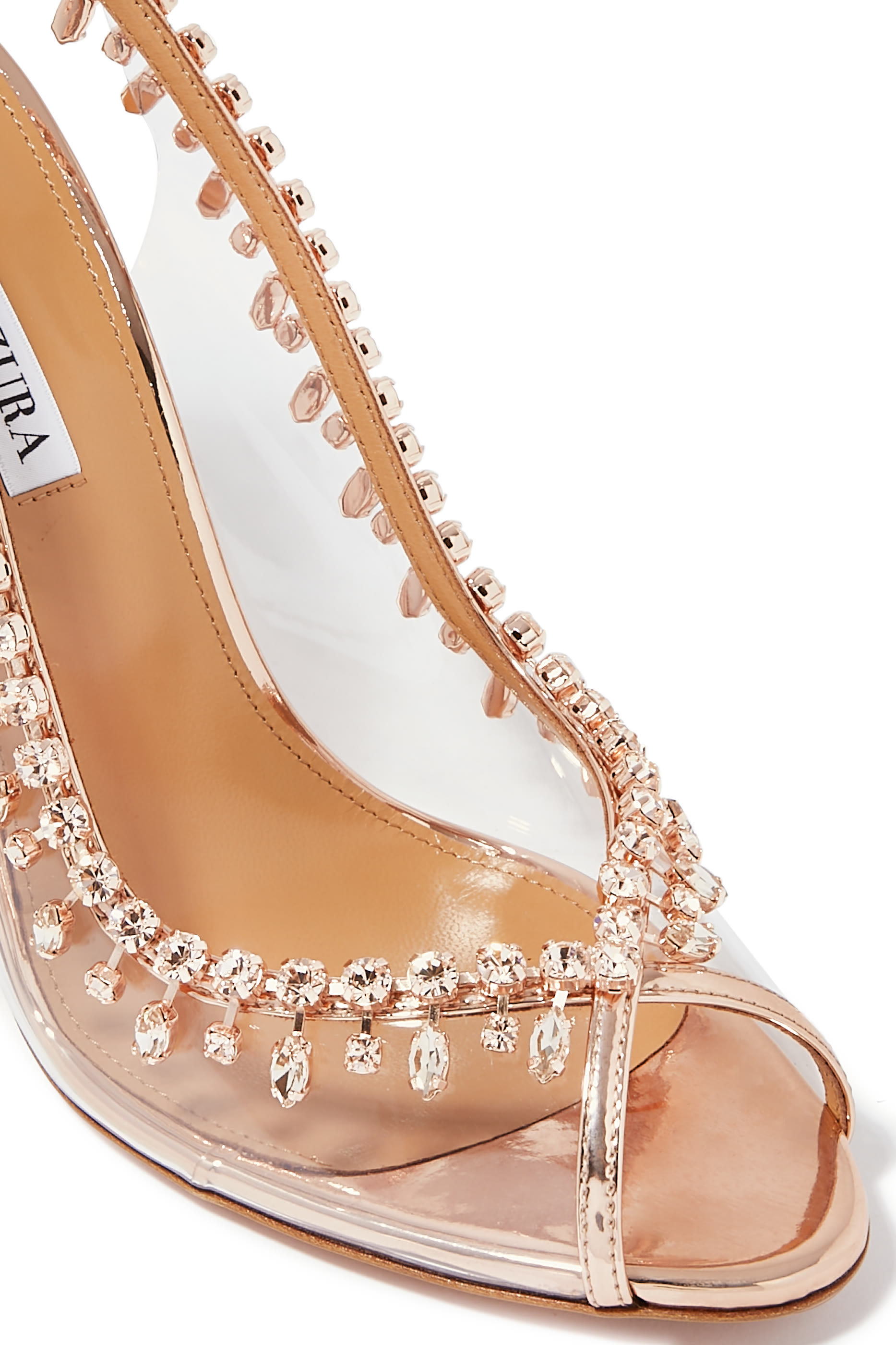 حذاء تيمبتيشن 105 مرصع بالكريستال جلد وكلوريد متعدد الفينل