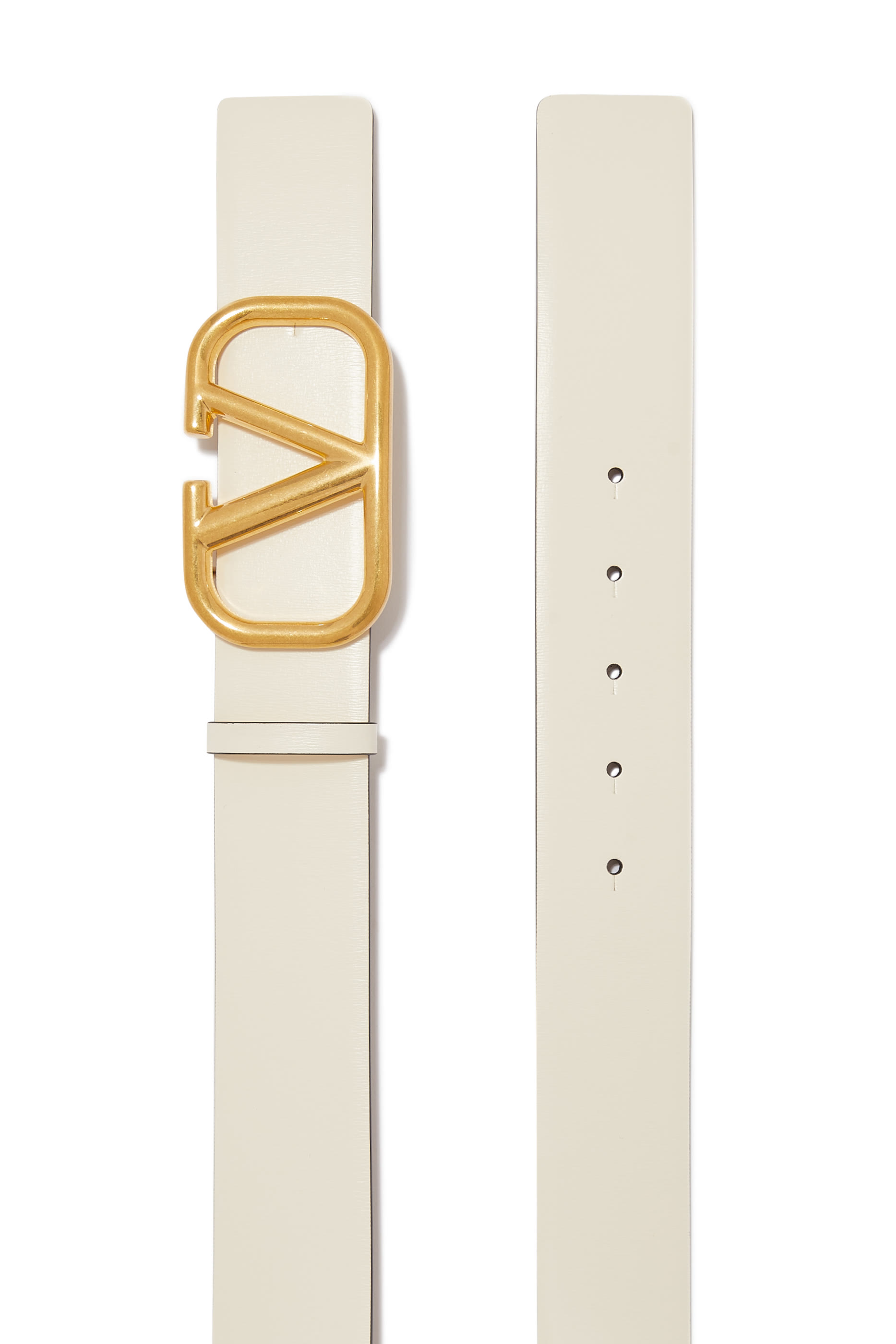 حزام فالنتينو غارفاني بوجهين بحلية بشعار الماركة