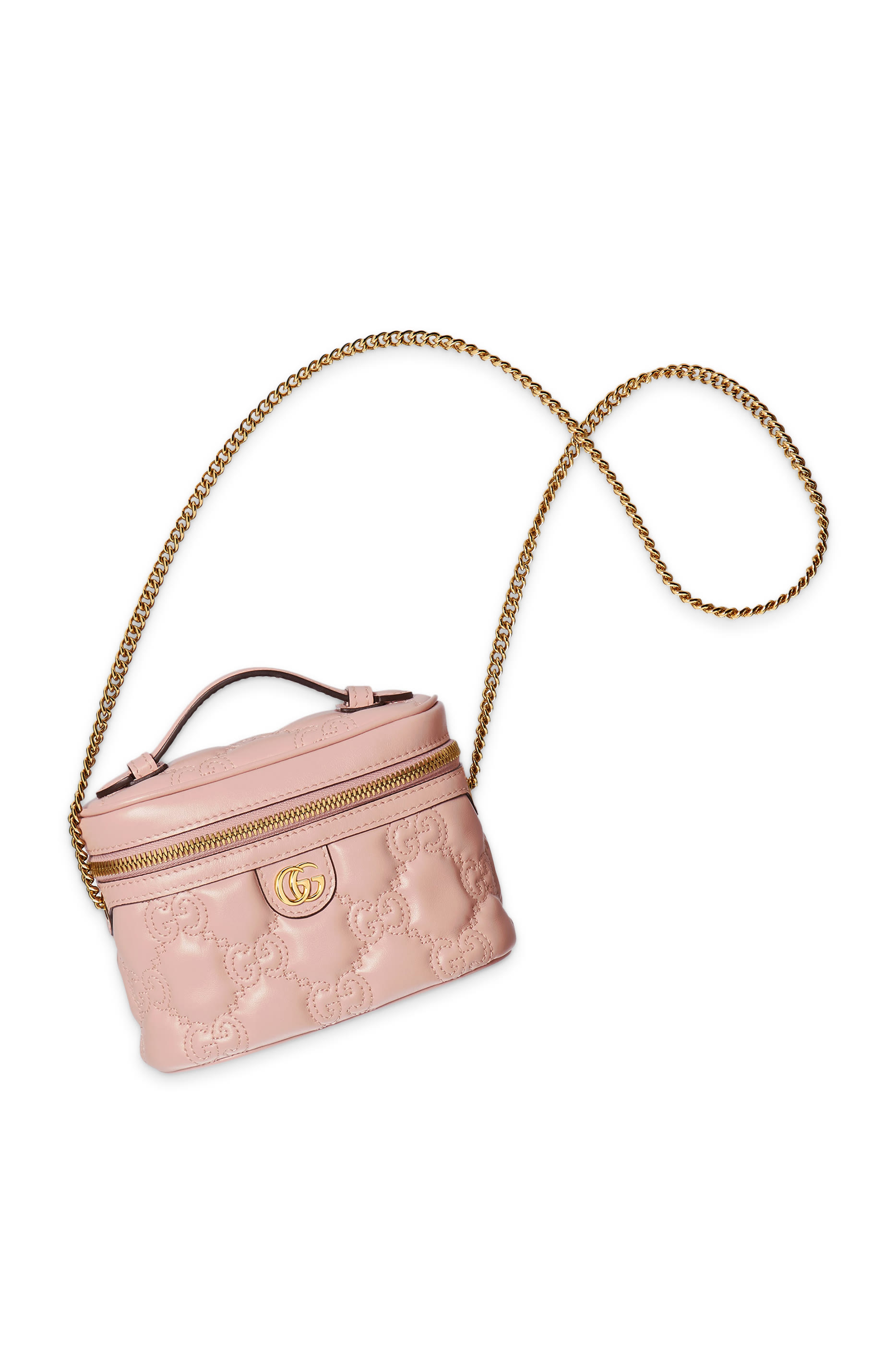 حقيبة صغيرة مبطنة بنقشة حرفي شعار الماركة ويد علوية