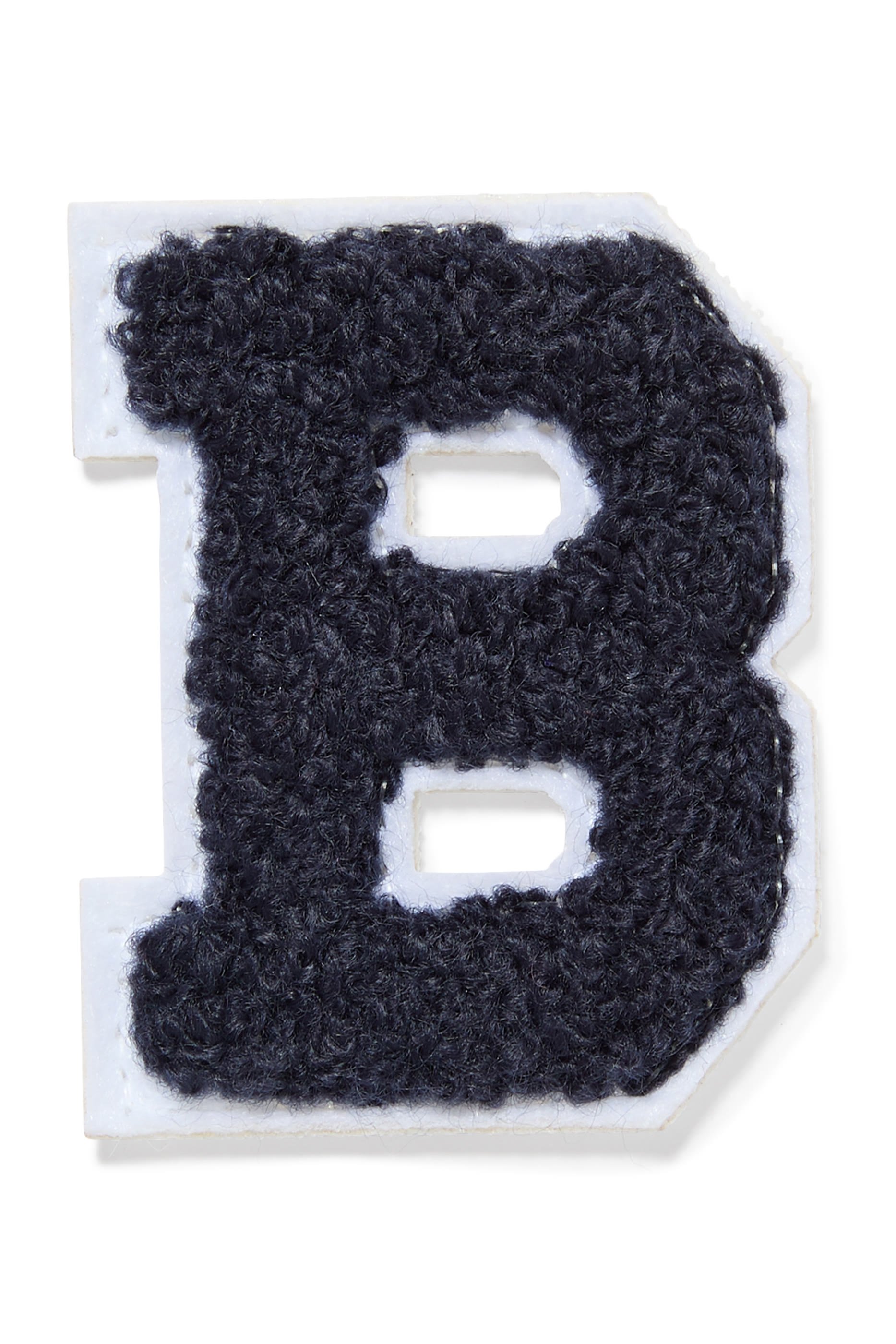 رقعة بتصميم حرف B لامعة شنيل مقاس 2 بوصة للأطفال