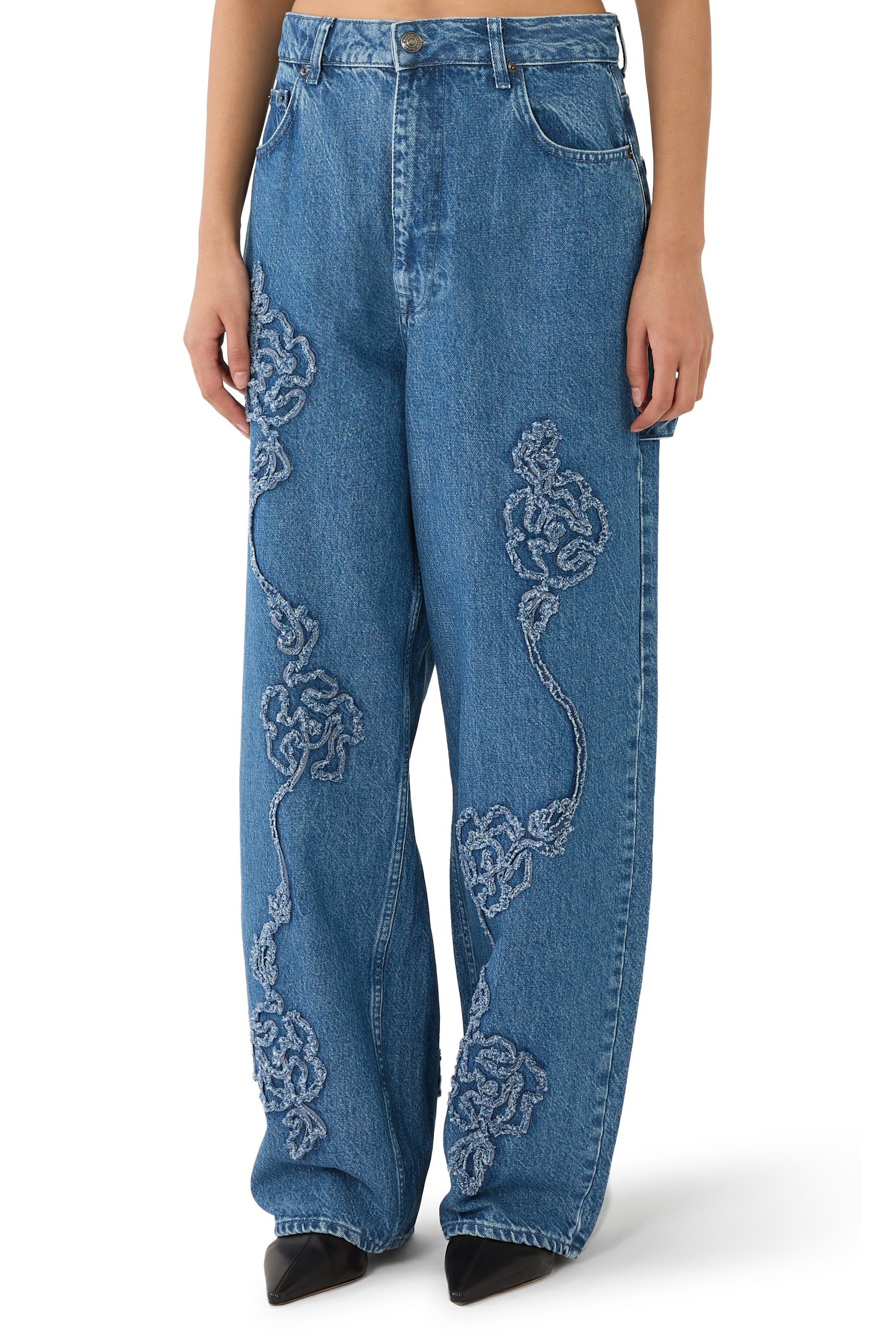 بنطال جينز بويفرند دنيم