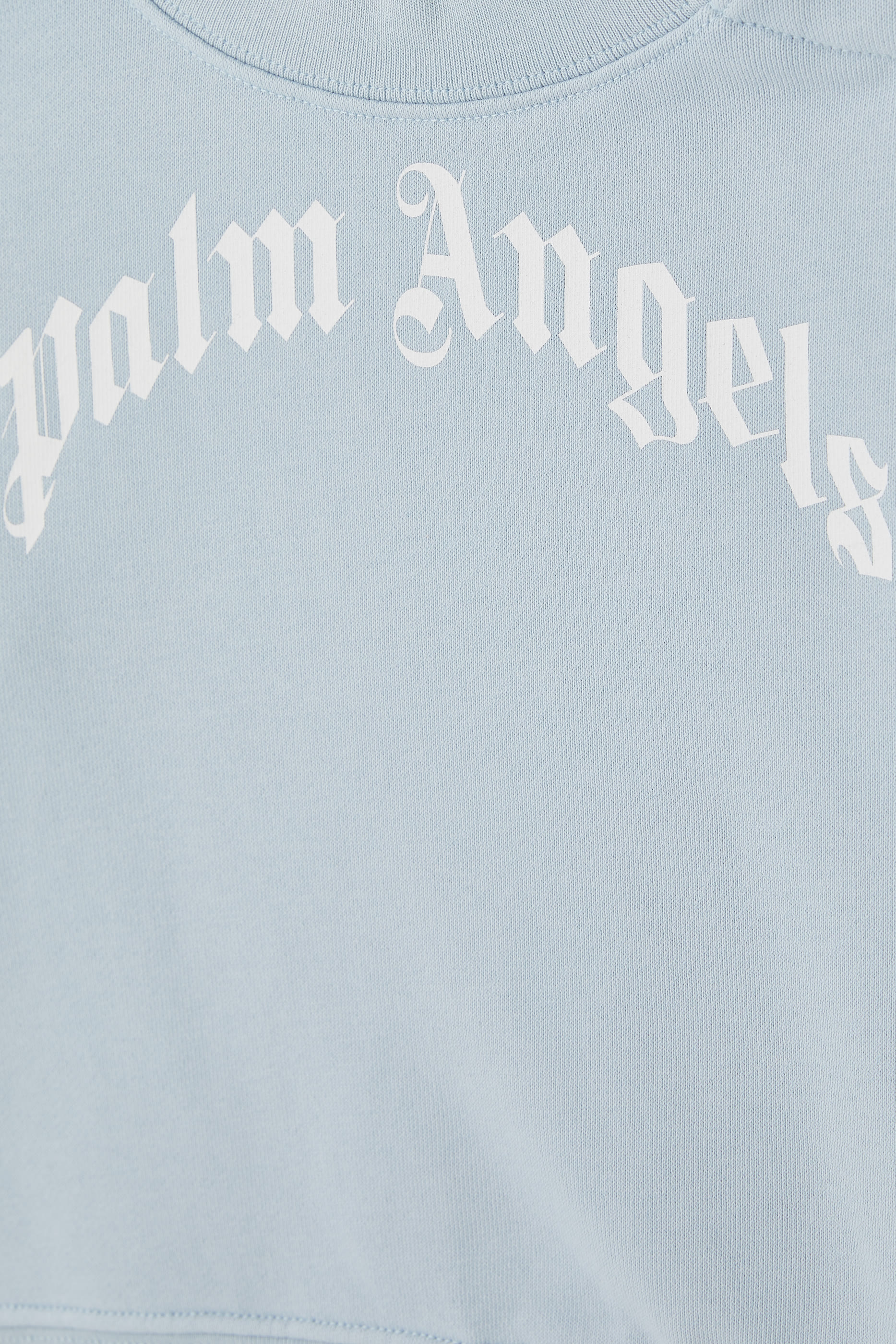 سويت شيرت للأطفال بطبعة شعار الماركة بتصميم مقوس وياقة ضيقة