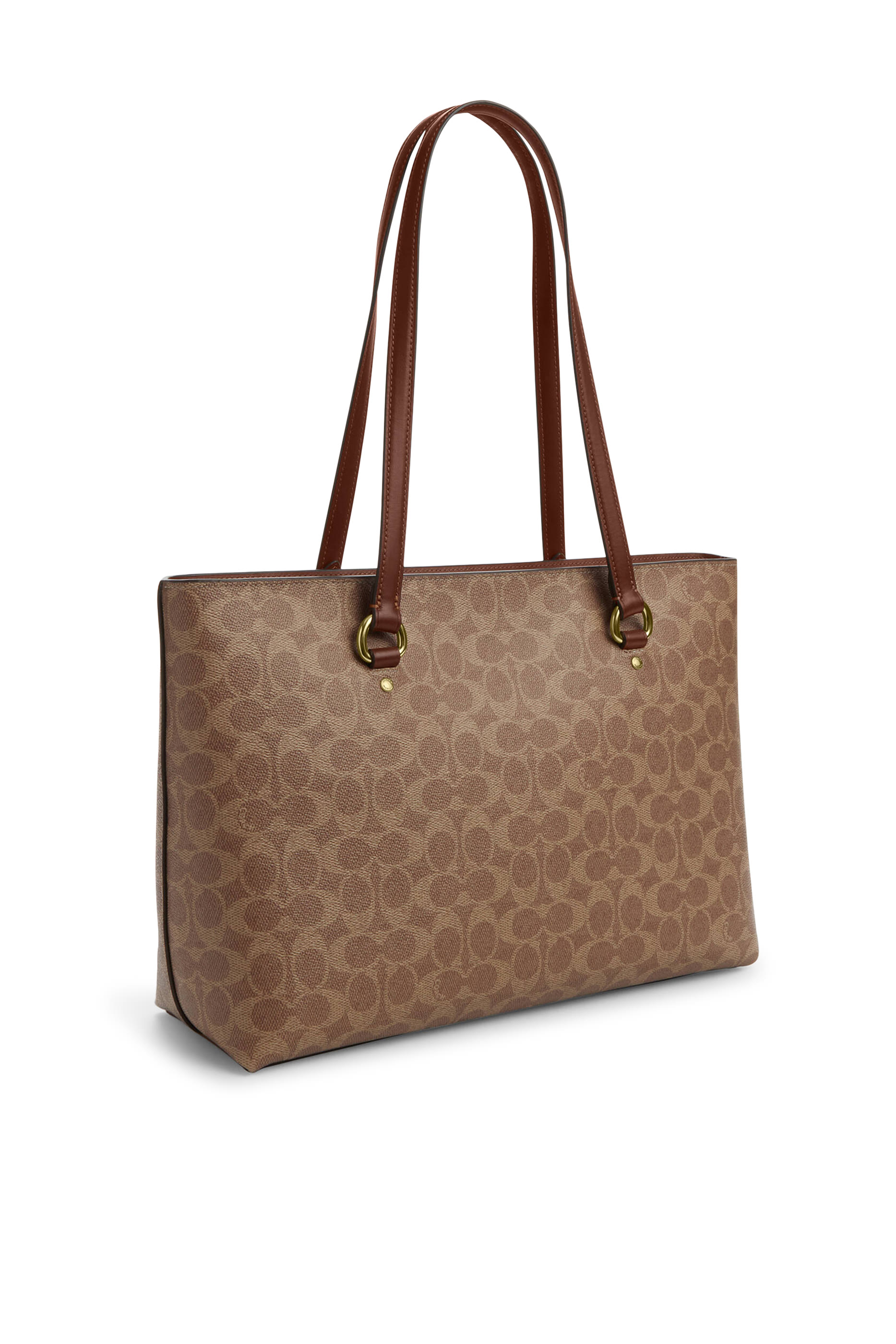 حقيبة يد ستيشن قماش قنب بشعار الماركة