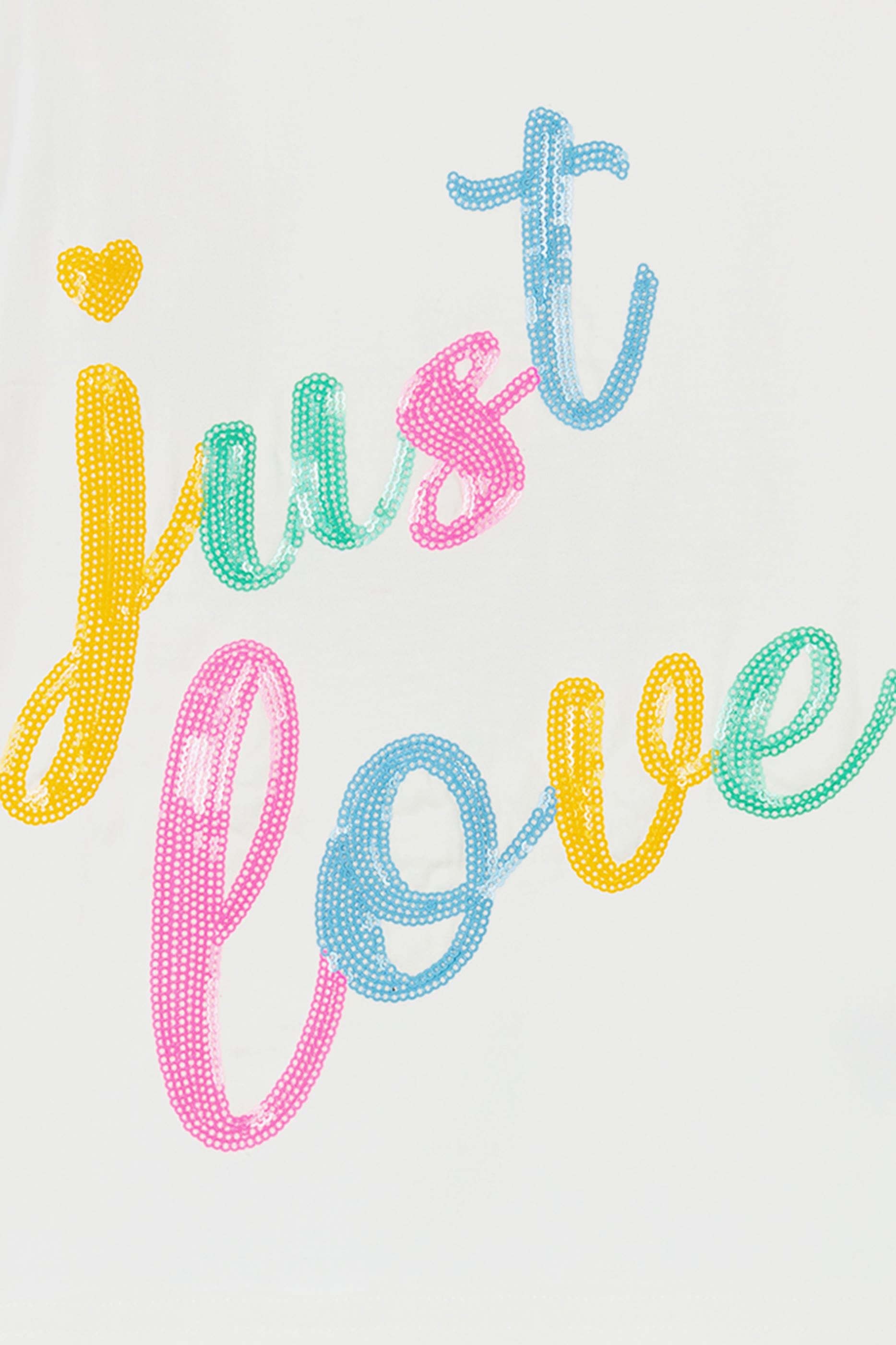 تيشيرت مزين يترتر قطن للأطفال