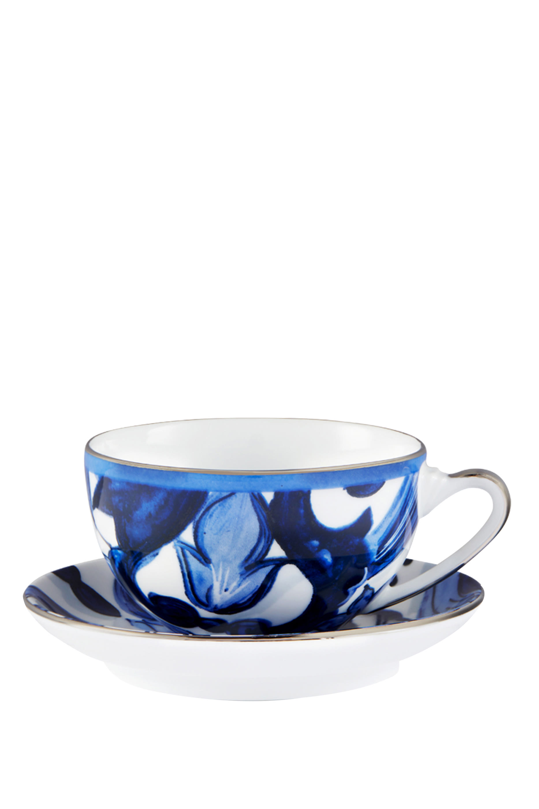 طقم فنجان وطبق شاي بلو ميديترانيو فوجلي