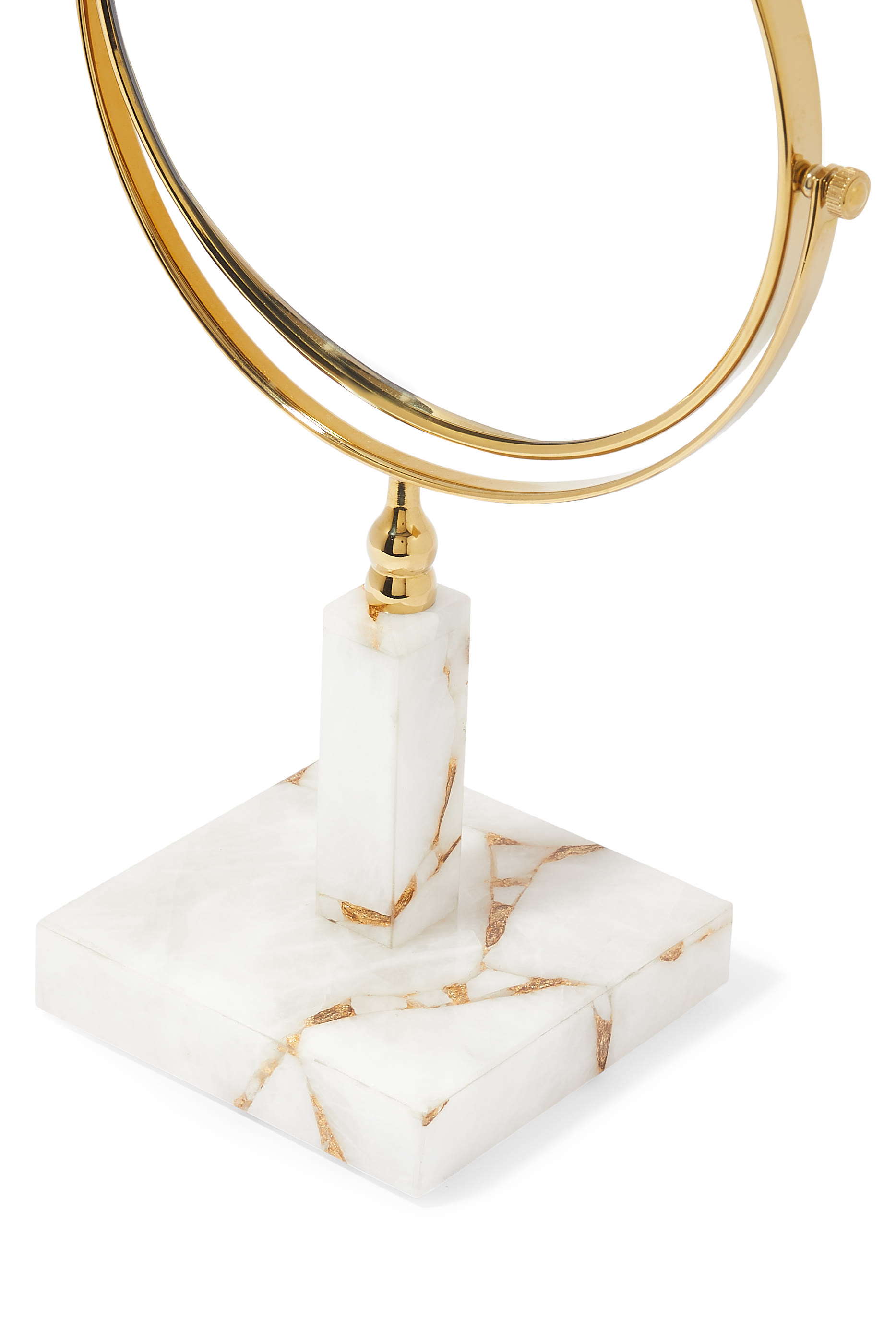 مرآة تاج كوارتز أبيض