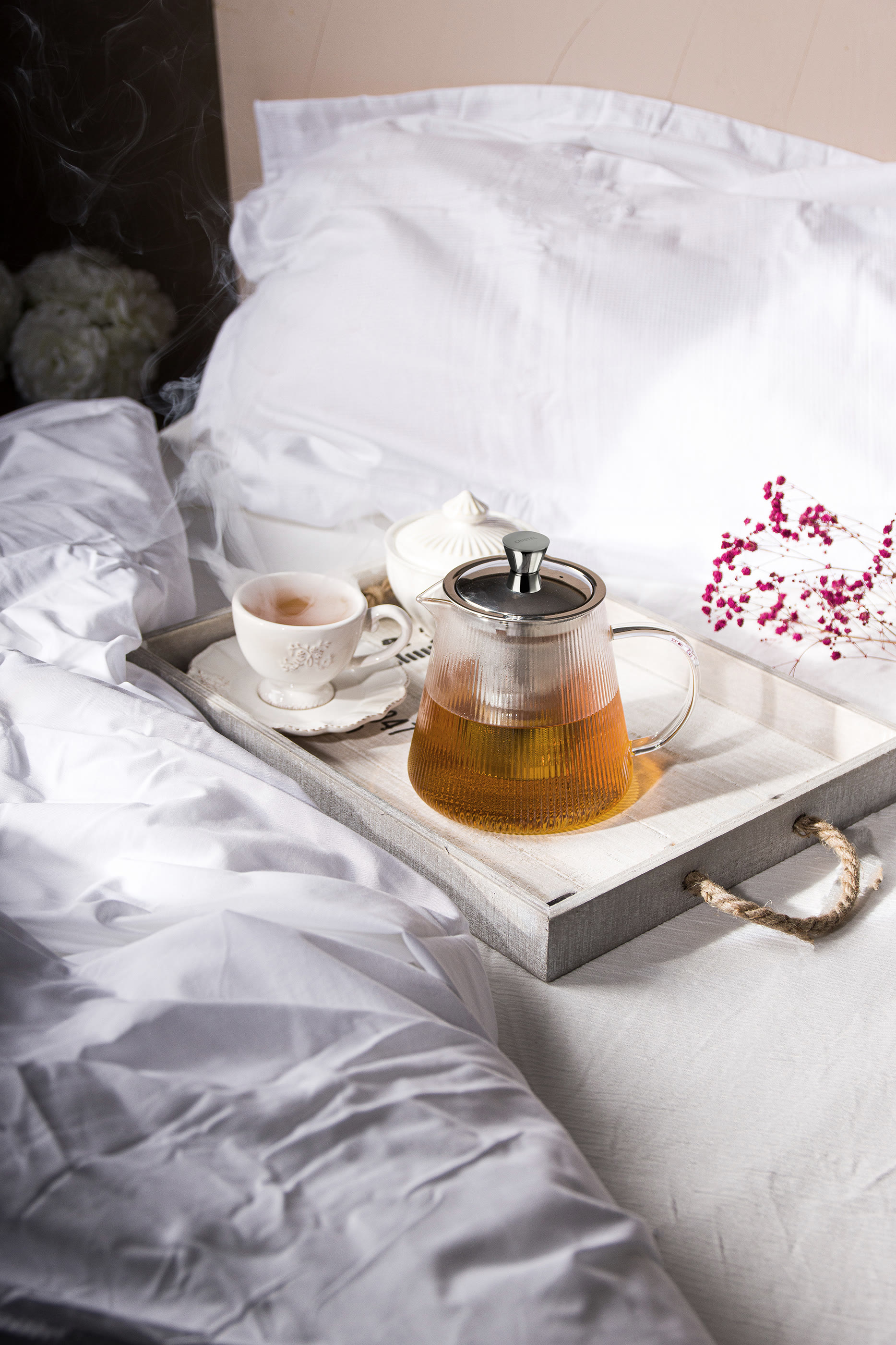 إبريق شاي دارجيلنج زجاج