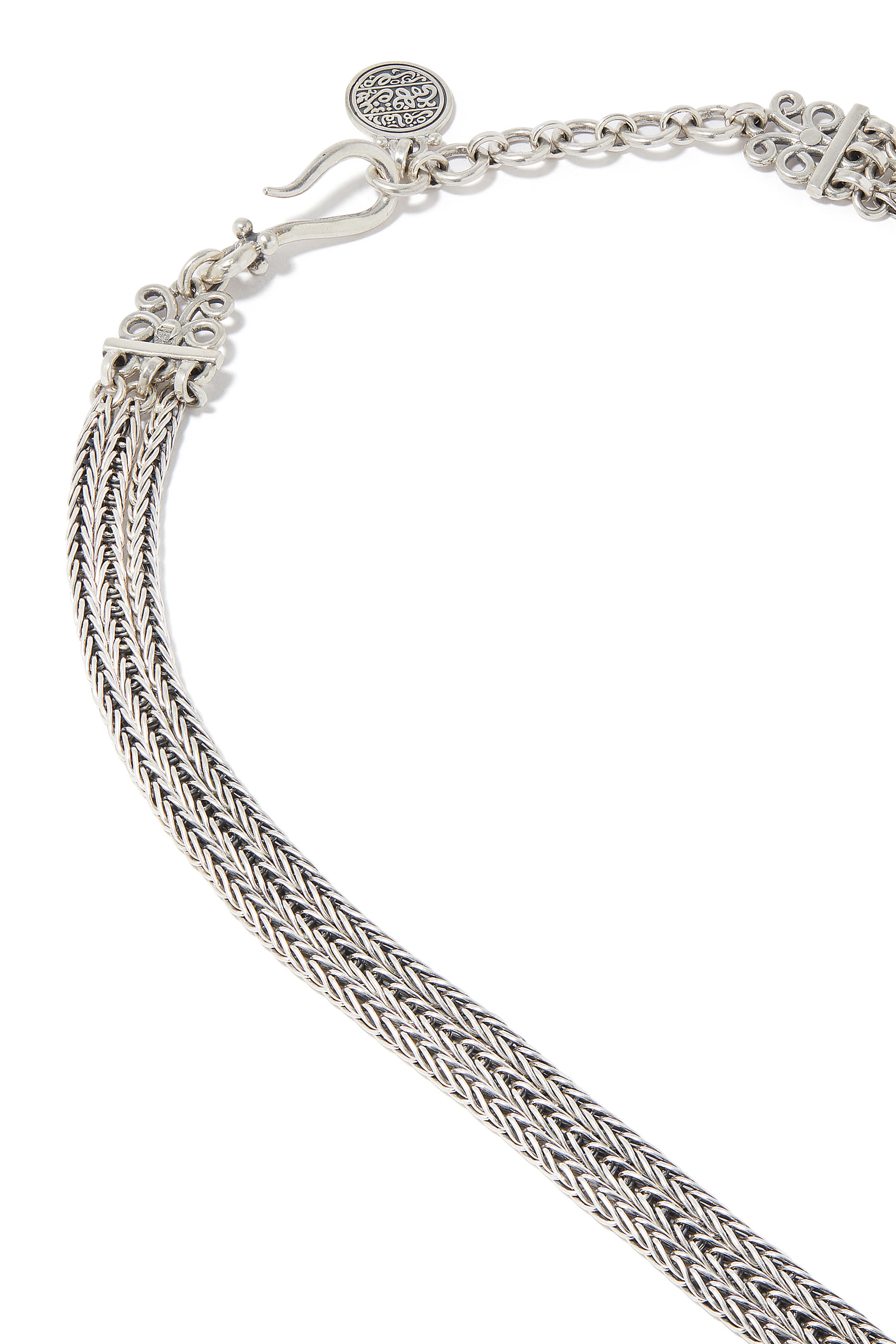 قلادة ترو فيجن اوف ذا هارت مرصعة بالعقيق ذهب أصفر عيار 18 وفضة إسترلينية