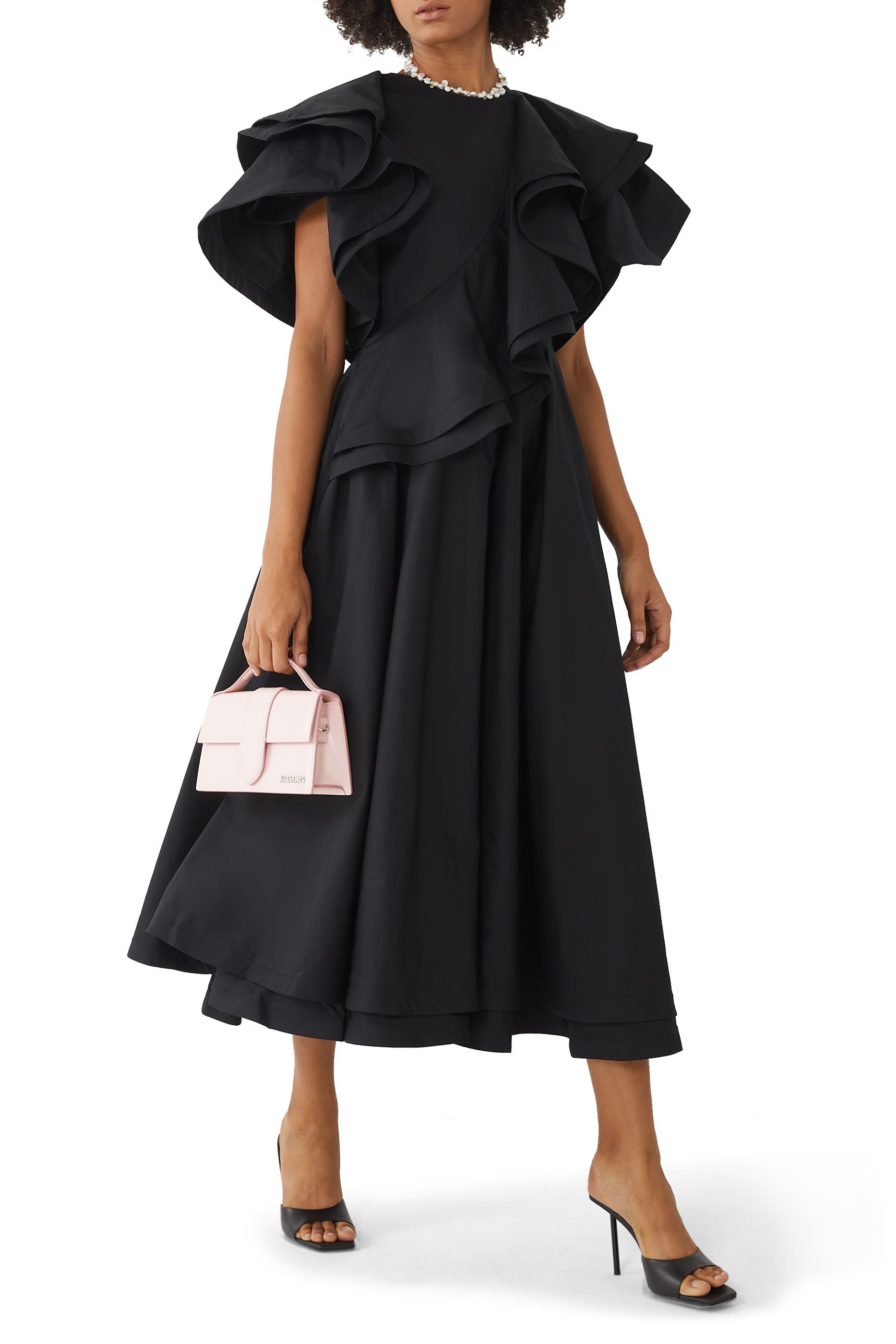 حذاء يارا 95 مفتوح من الخلف جلد