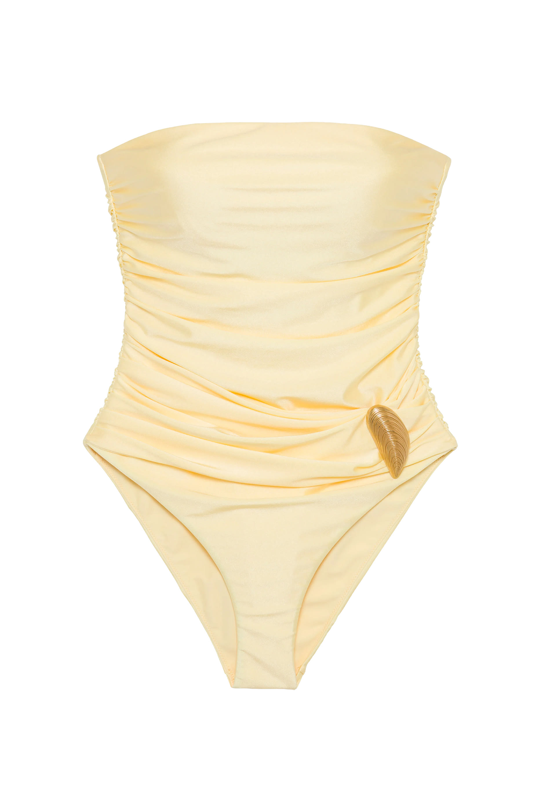 بدلة سباحة لورينا بتصميم قطعة واحدة بلا حمالات