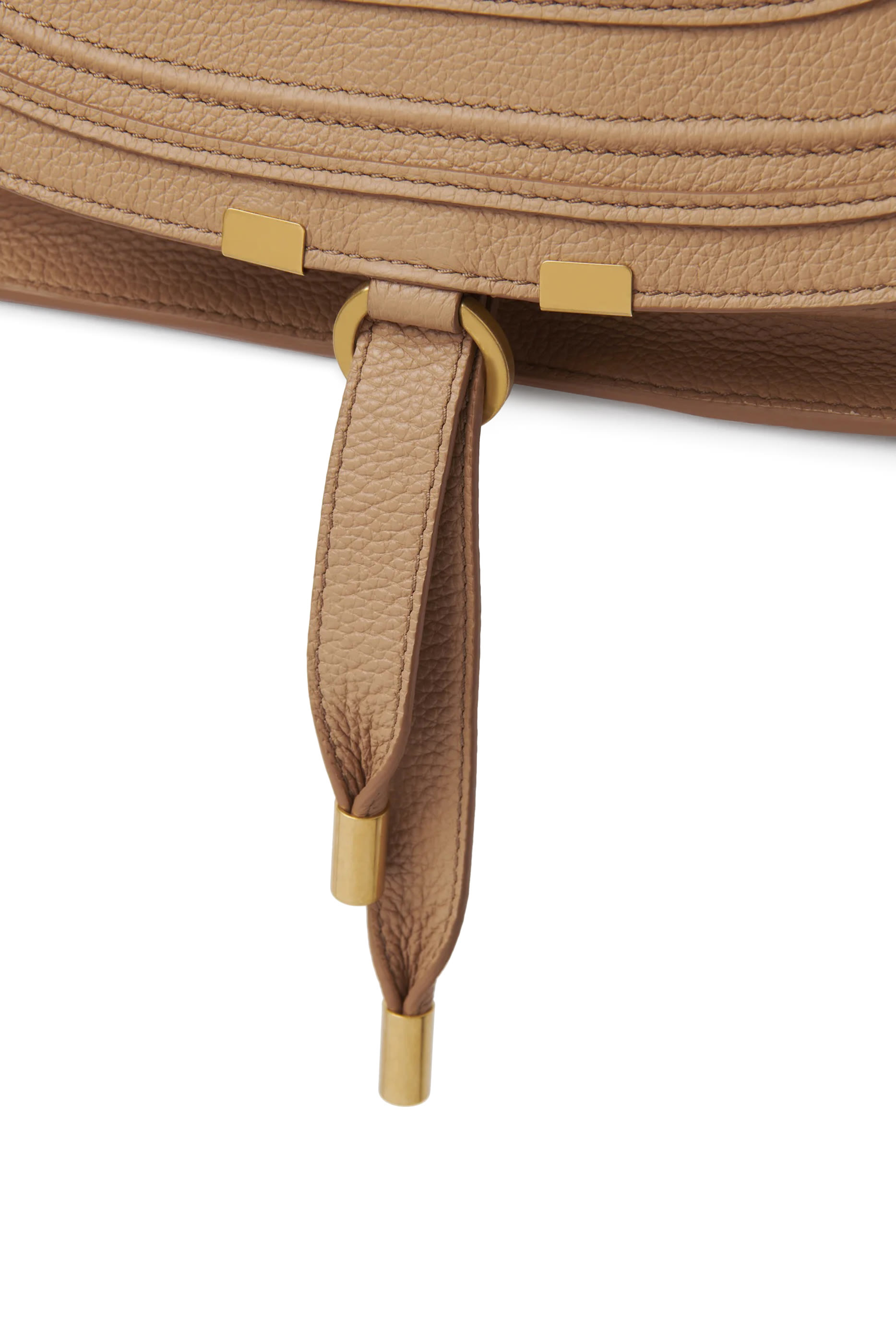 حقيبة كتف مارسي صغيرة جلد بارز الملمس