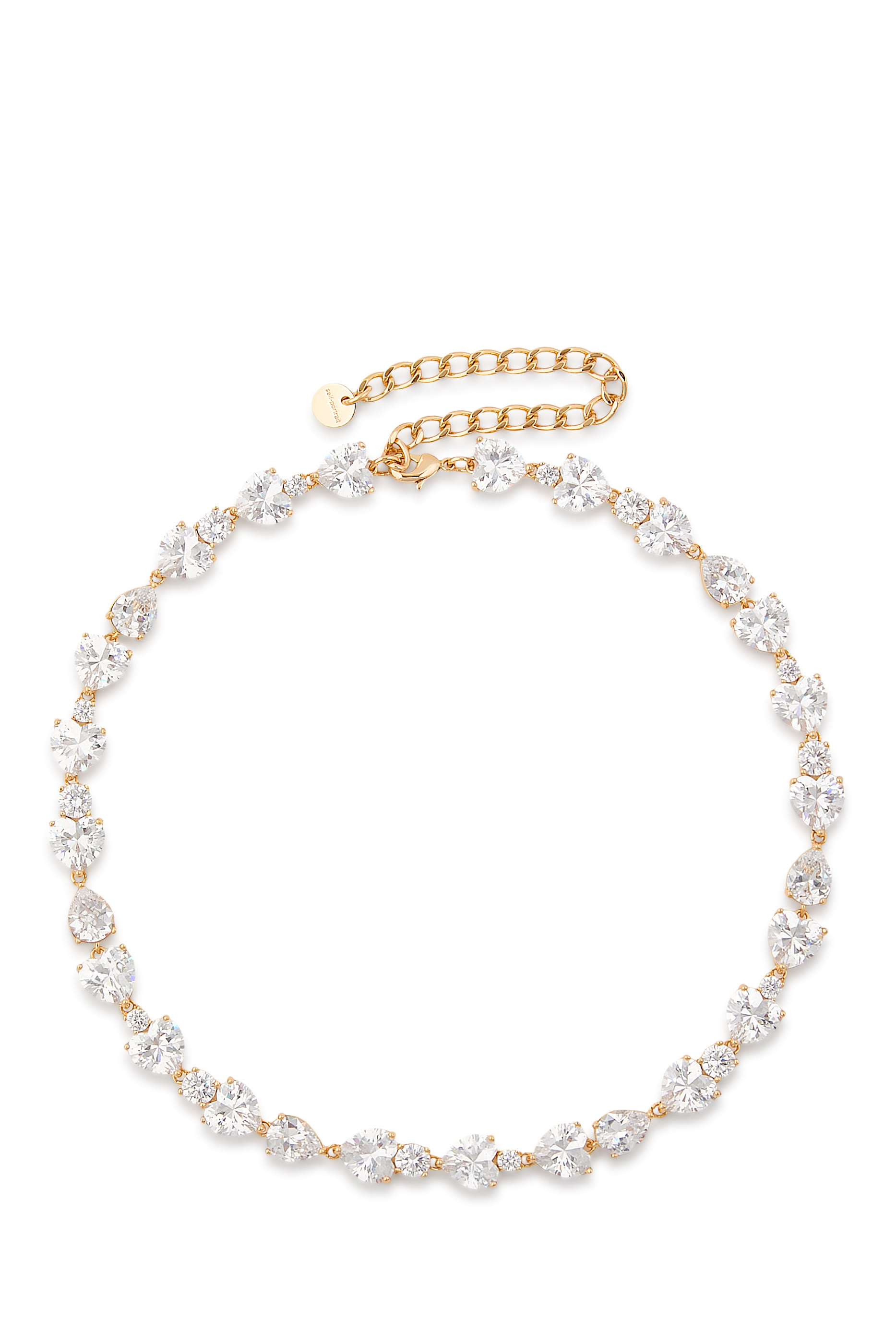 قلادة بدلاية بتصميم قلب مرصع بكريستال