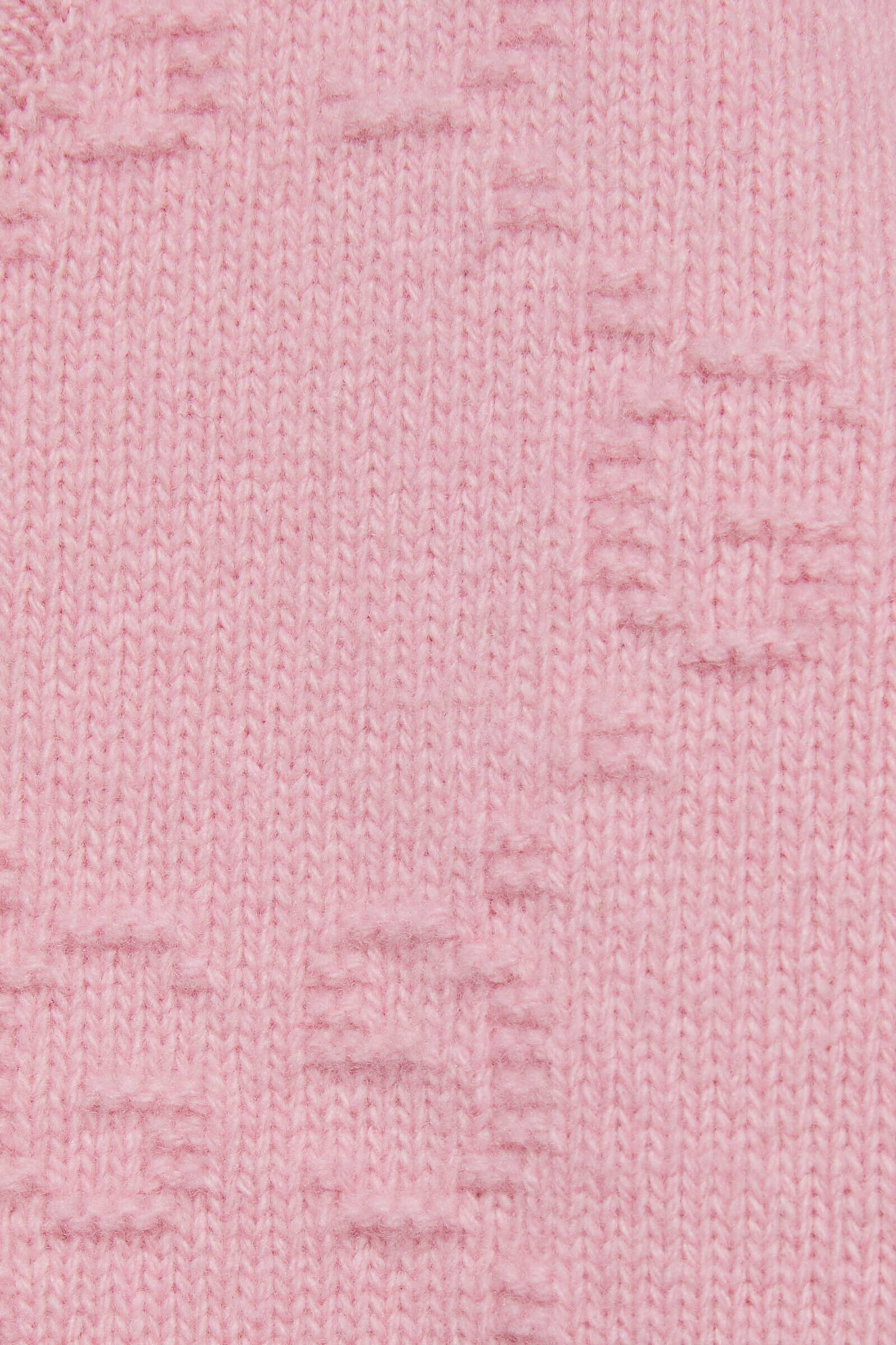 كارديجان صوف بنقشة حرفي شعار الماركة