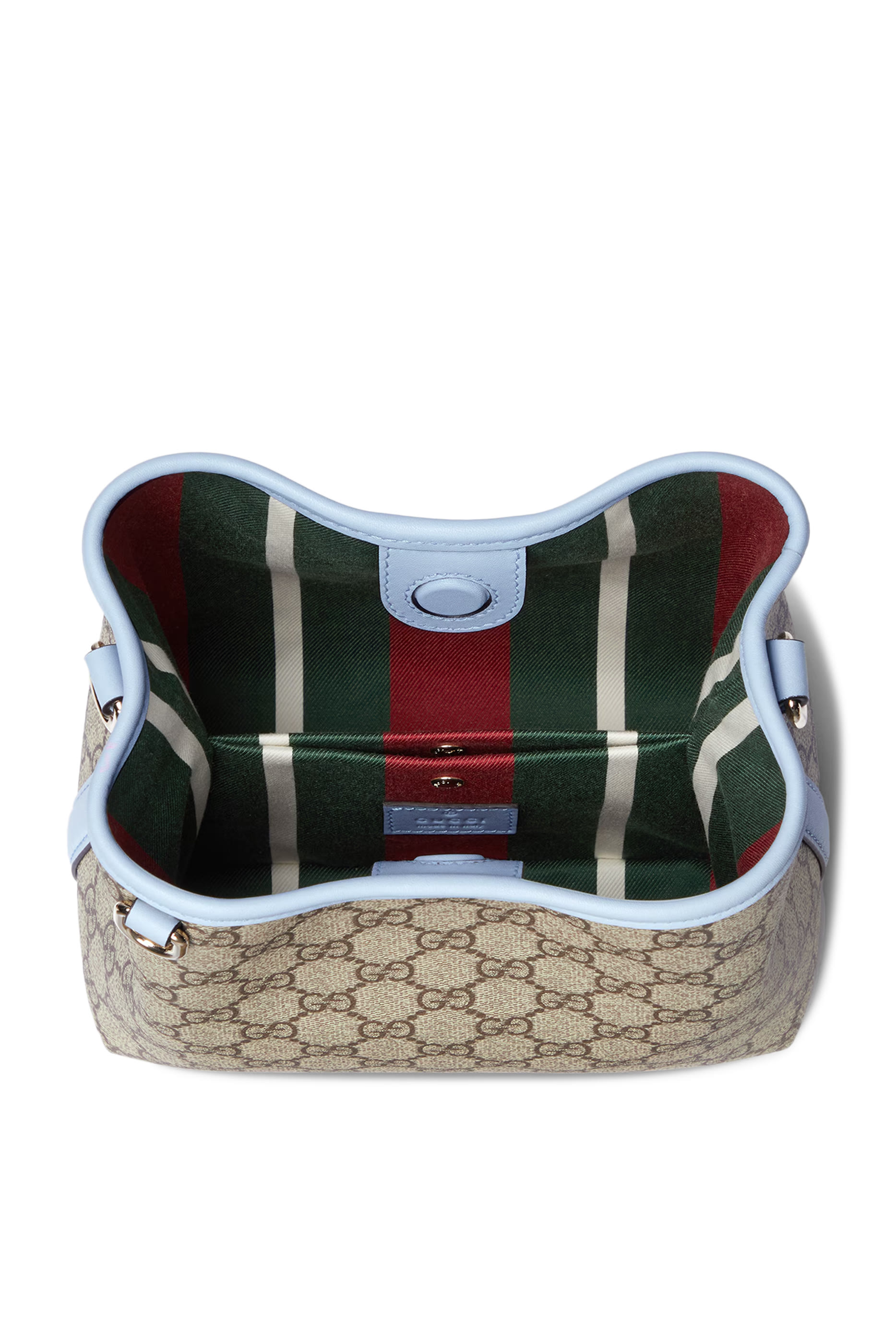 حقيبة باكيت صغيرة بشعار حرفي الماركة