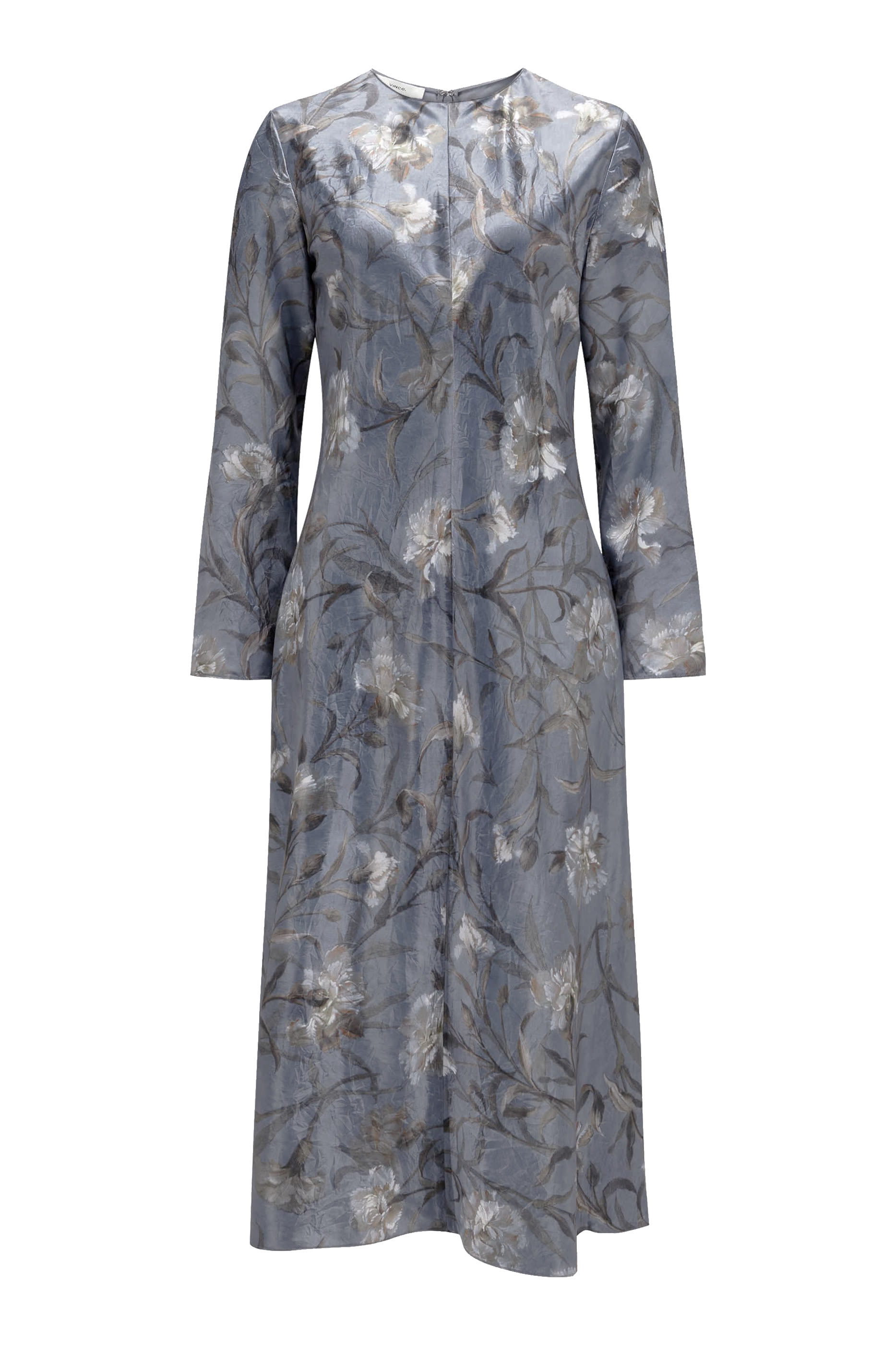 فستان نايت كرنيشن متوسط الطول بأكمام طويلة