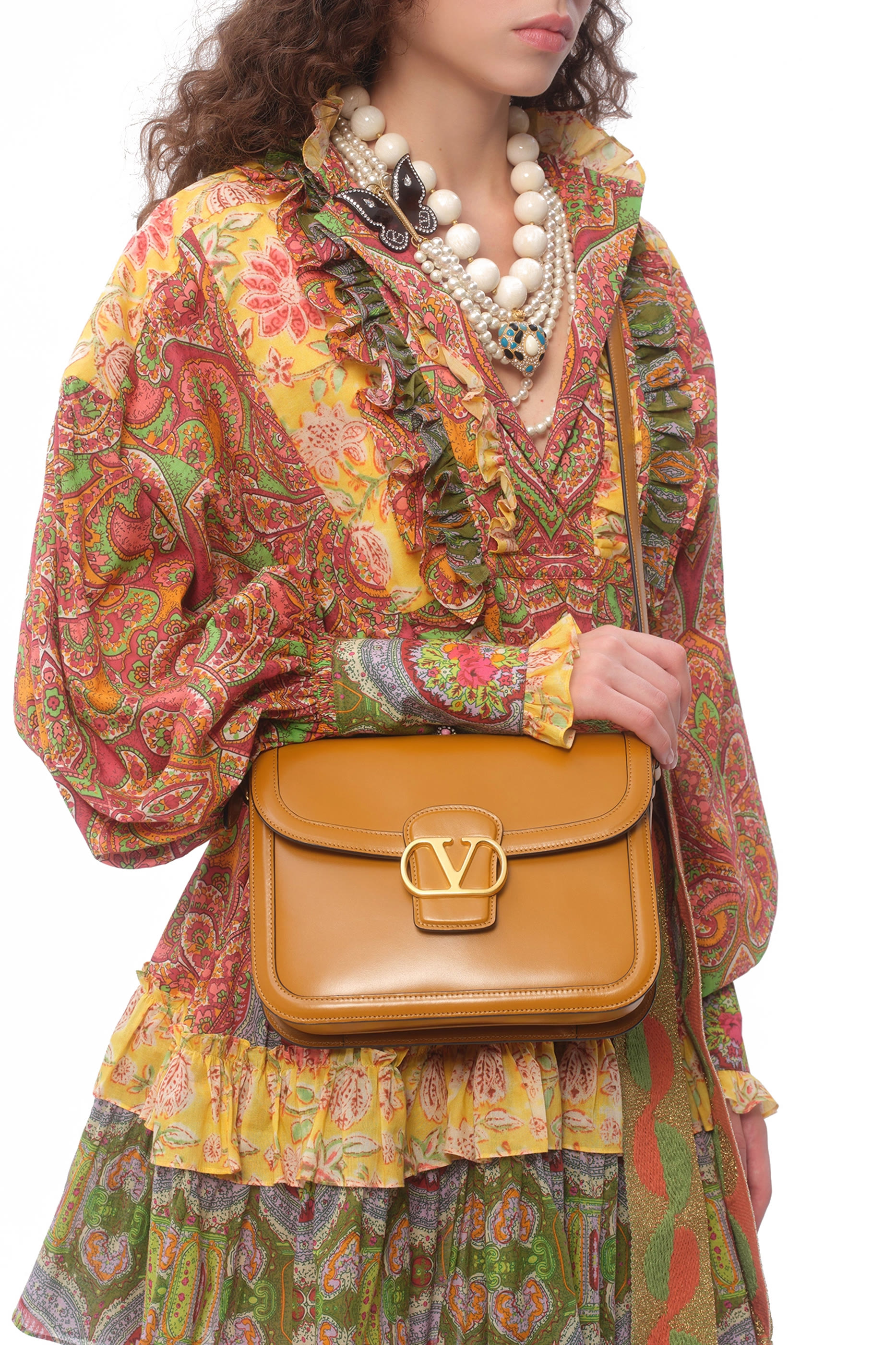 حقيبة كتف 9 تي او 5 جلد عجل ناعم