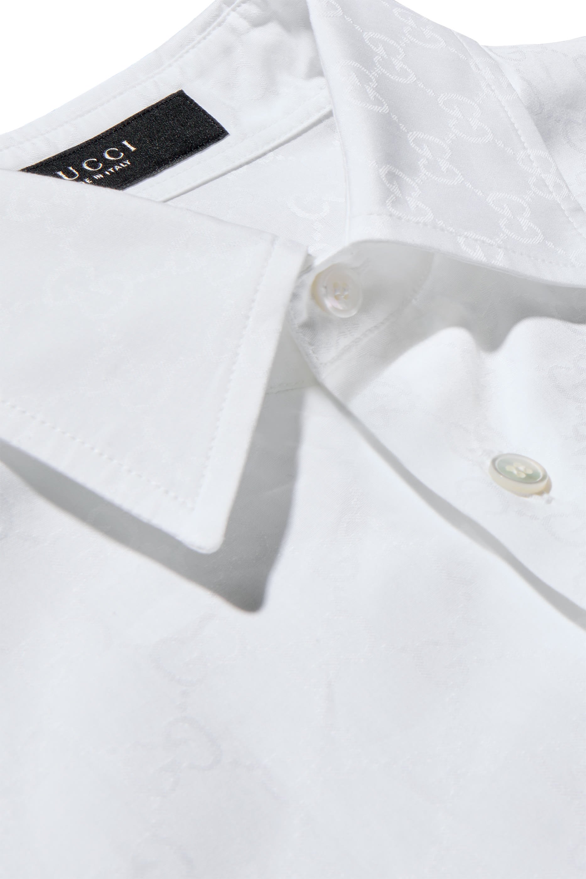 قميص بحرفي شعار الماركة قطن بوبلين