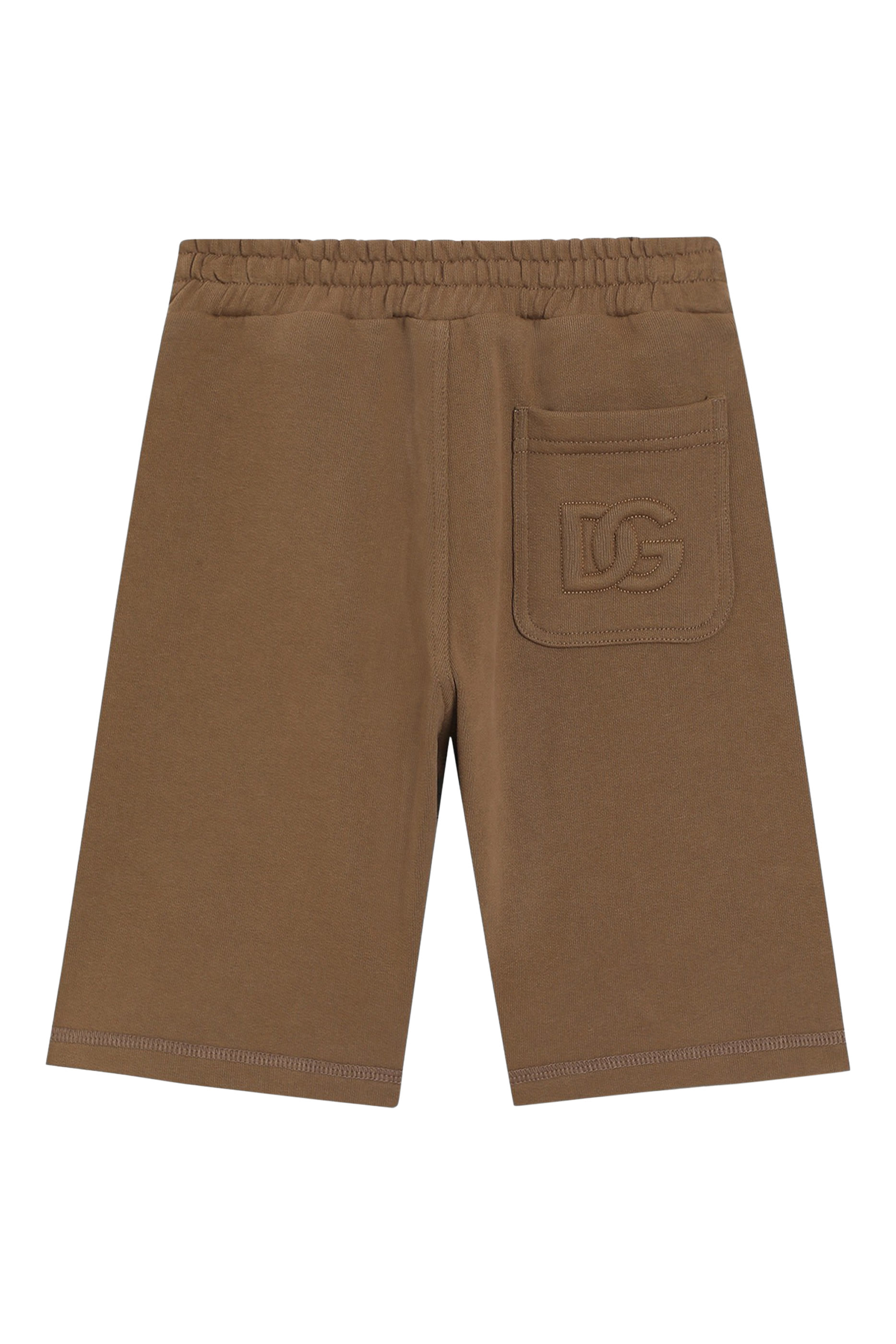 شورت رياضي مريح بشعار الماركة للأطفال