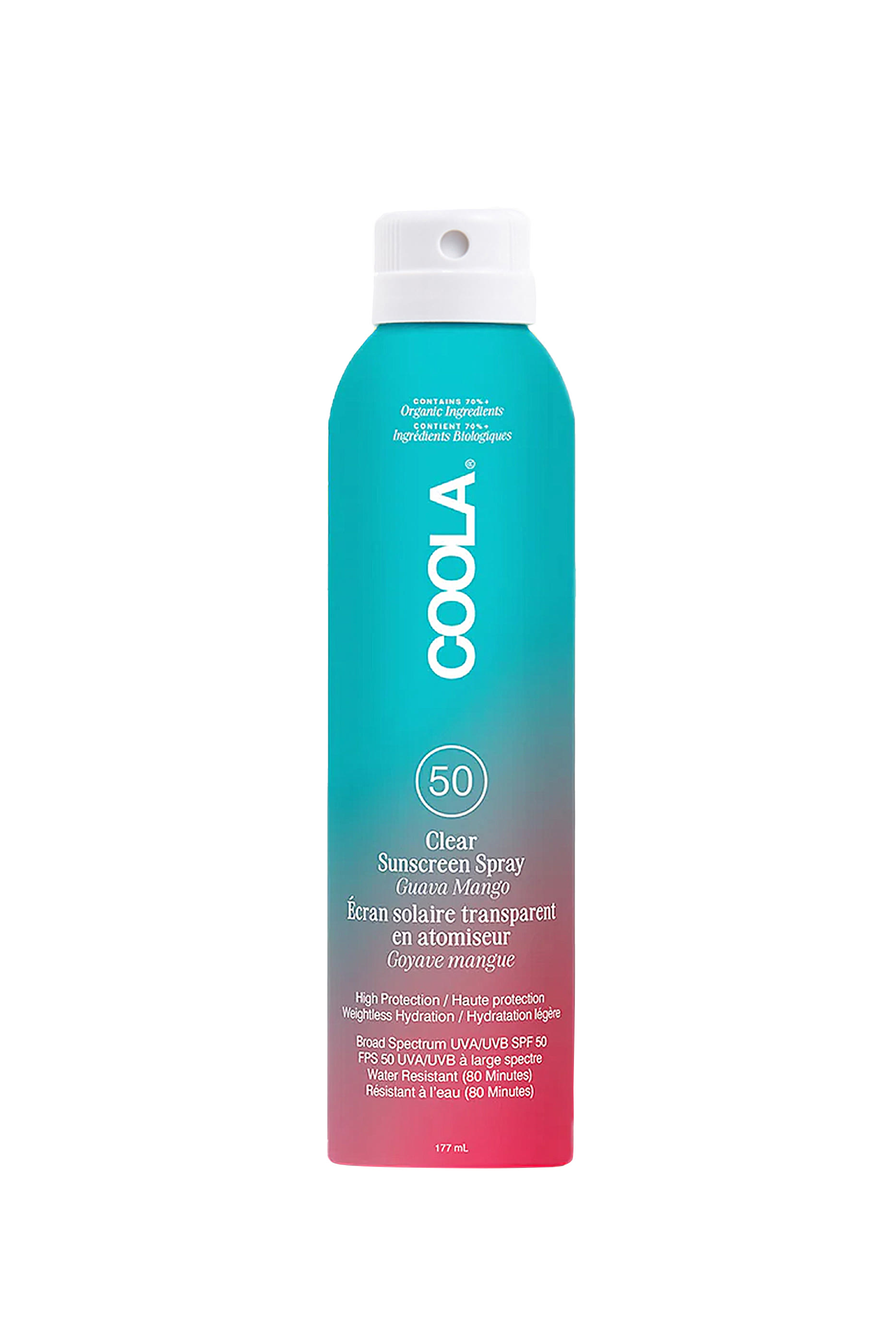 بخاخ كولا سبورت لحماية الجسم من الشمس بعبير الجوافة والمانجو SPF50