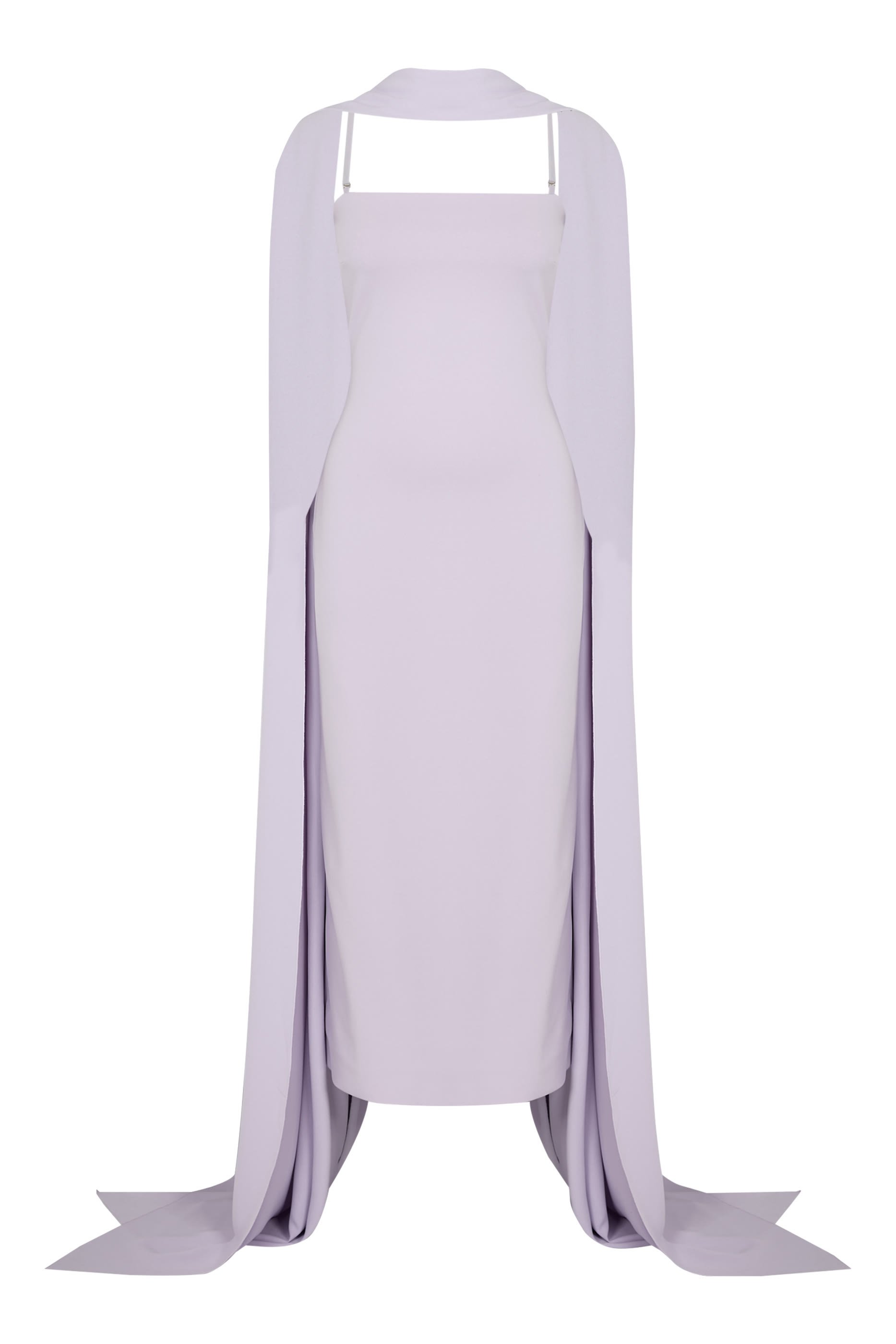 فستان مارتين بطول فوق الكاحل بوشاح