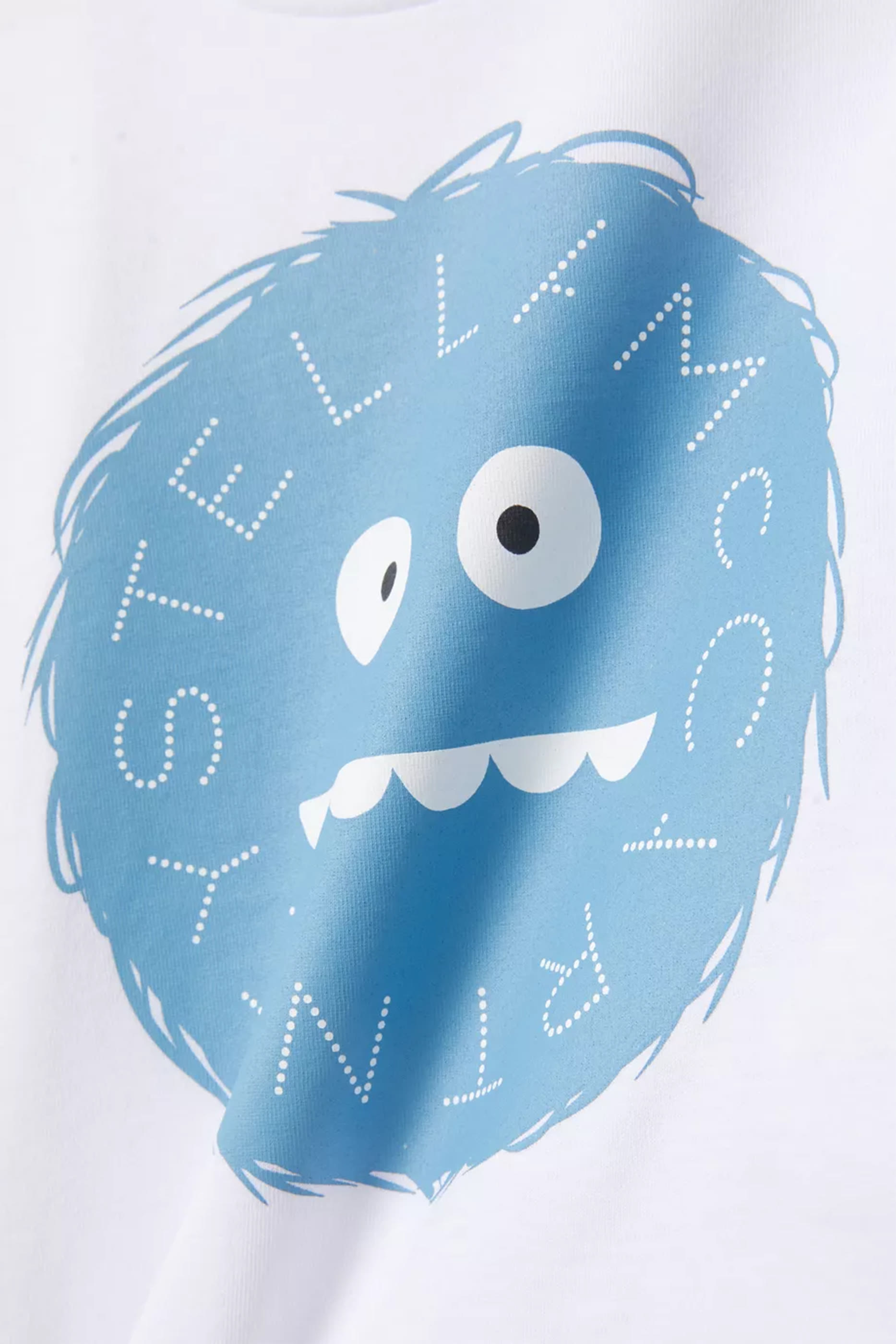 تيشيرت بأكمام طويلة وشعار الماركة للأطفال