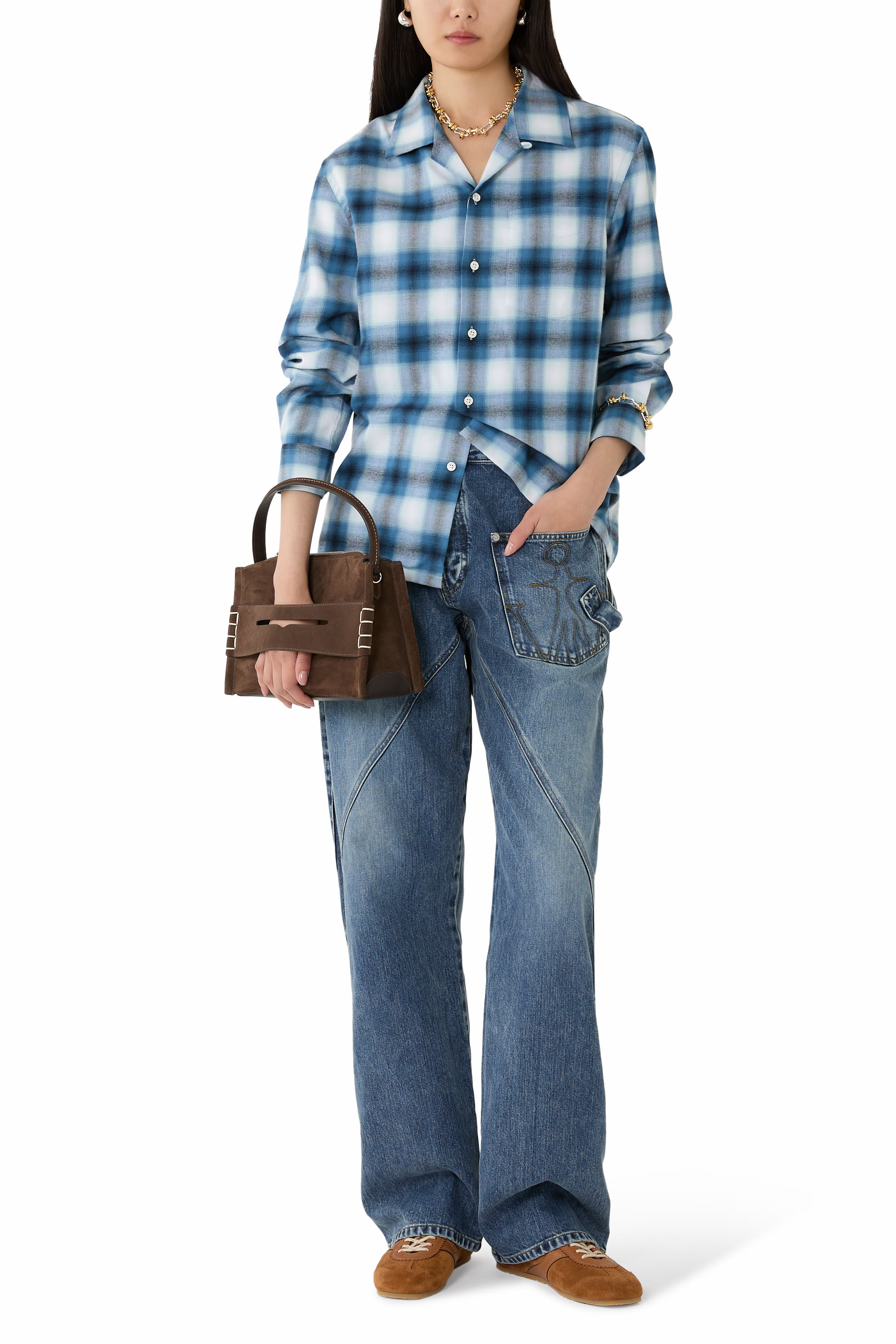 Gradient Checkered Shirt 