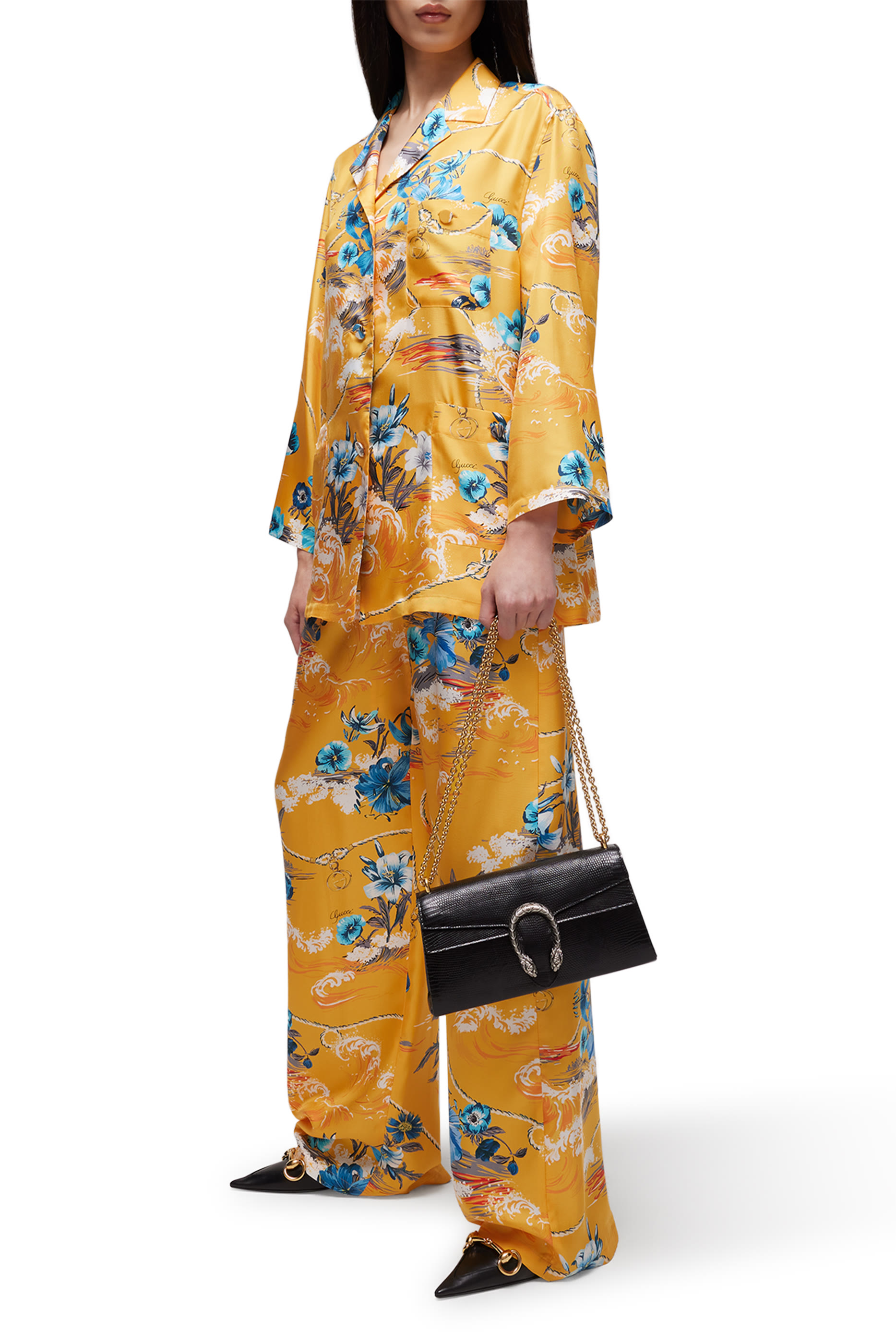 قميص بطبعة أزهار بالكامل