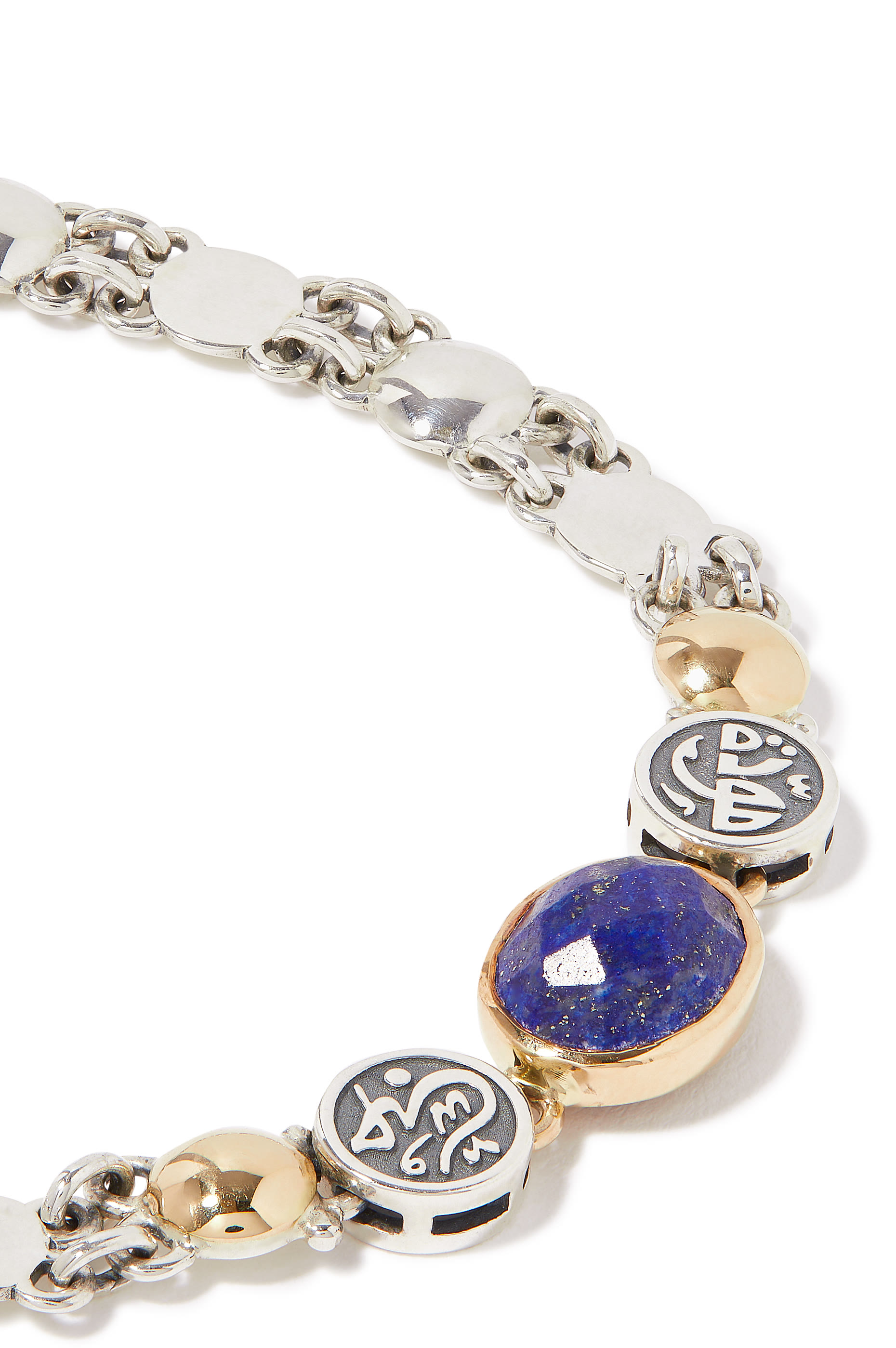 Love Bracelet, 18k Yellow Gold, Sterling Silver & Lapis Lazuli