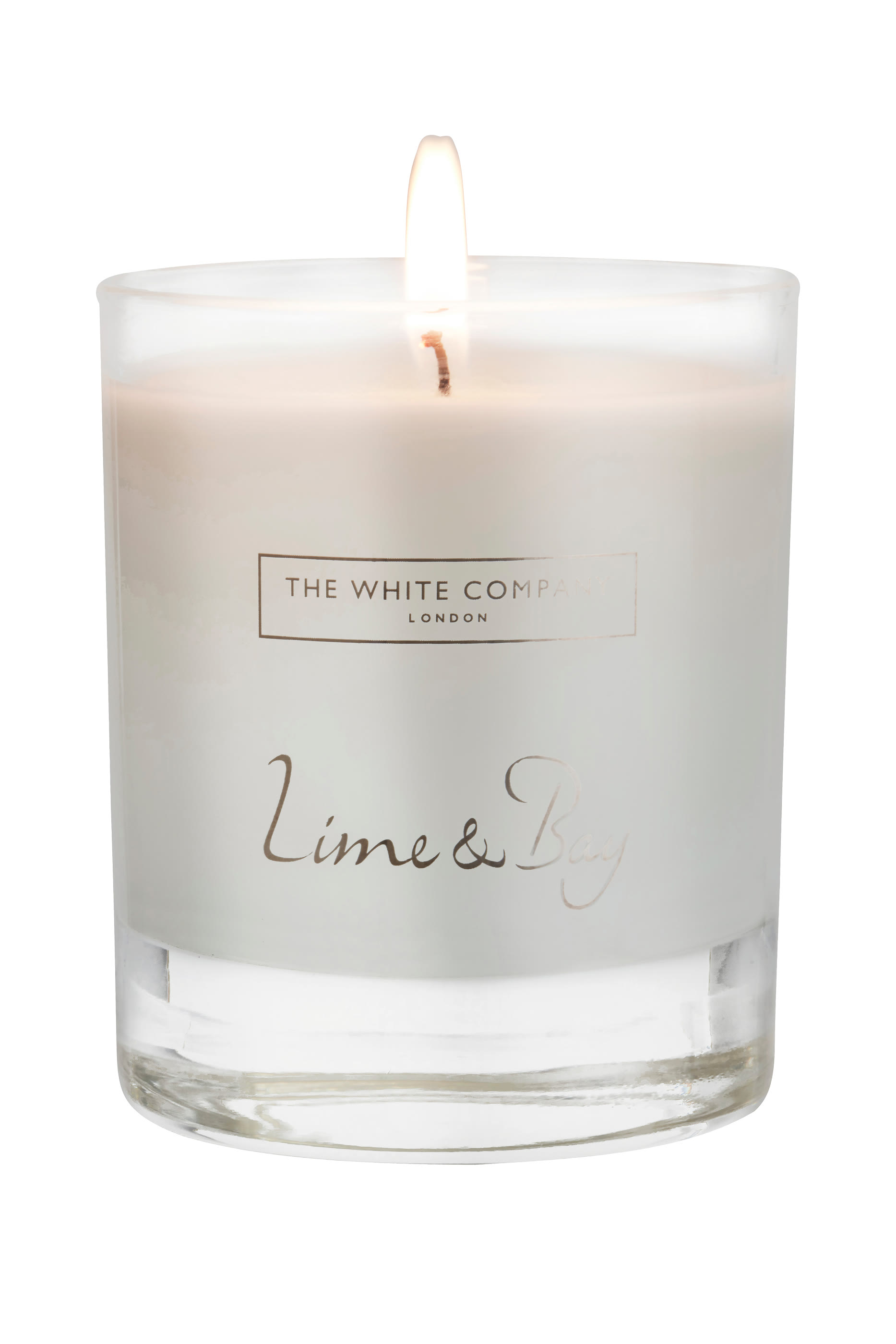 شمعة معطرة ليم أند باي بشعار الماركة